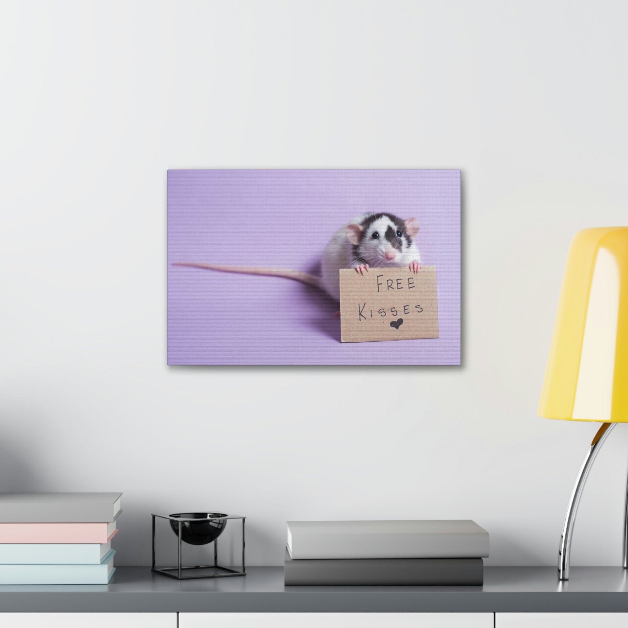 Funny Rat Silly Rat Inside Wall Art Ready to Hang Unframed-Express Your Love Gifts