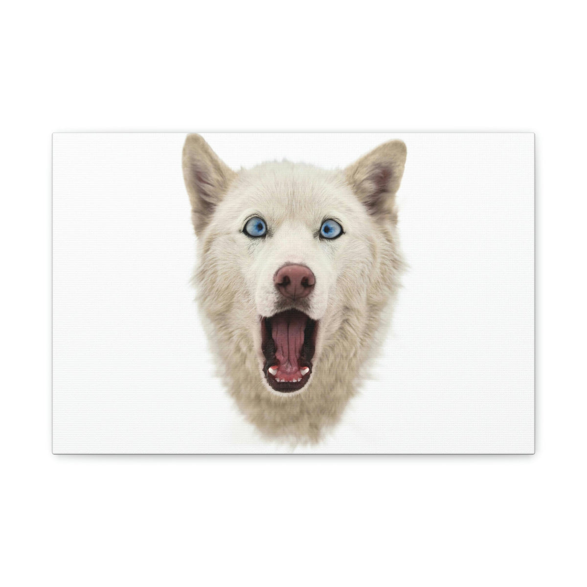 Funny Siberian Husky Silly Siberian Husky Inside Wall Art Ready to Hang Unframed-Express Your Love Gifts