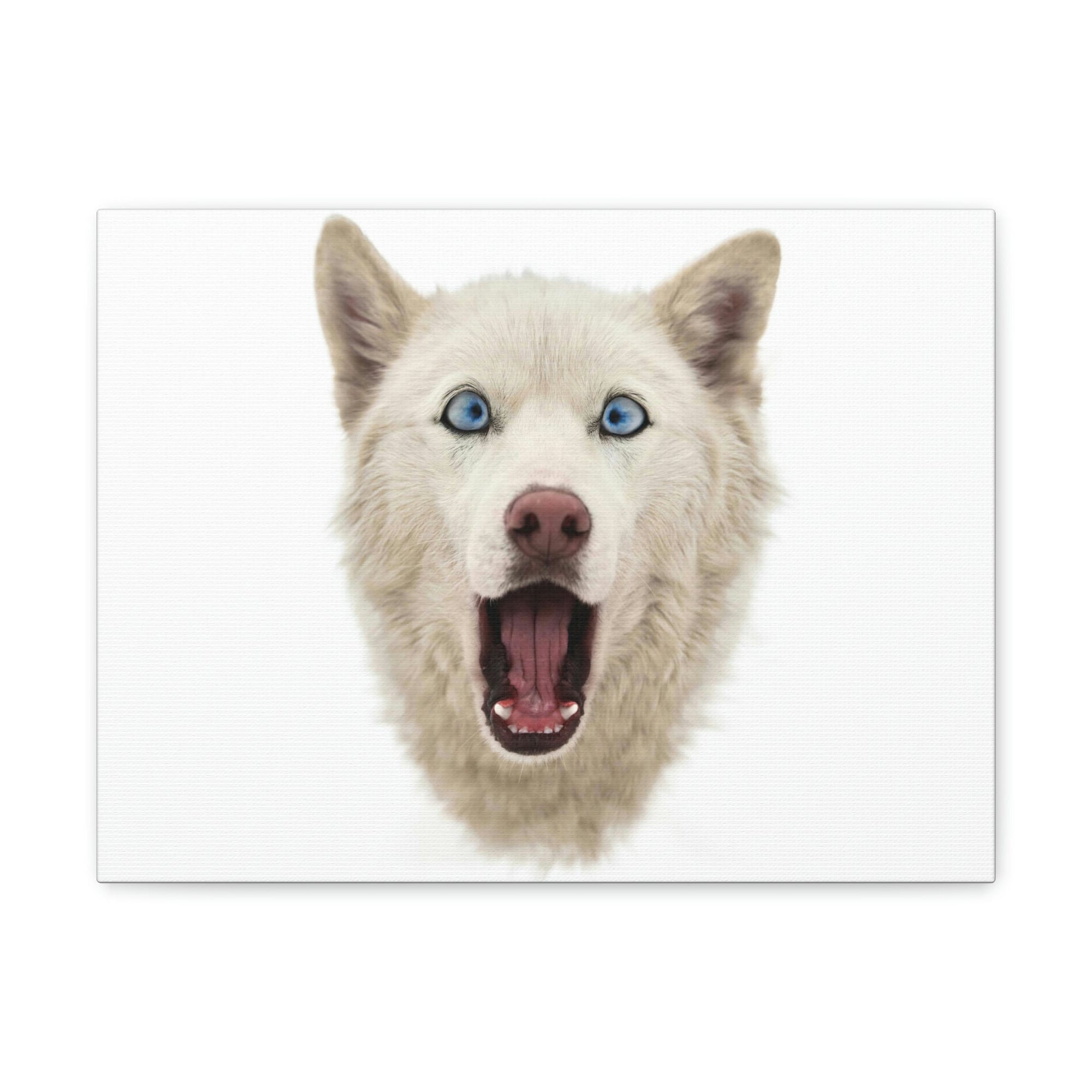 Funny Siberian Husky Silly Siberian Husky Inside Wall Art Ready to Hang Unframed-Express Your Love Gifts