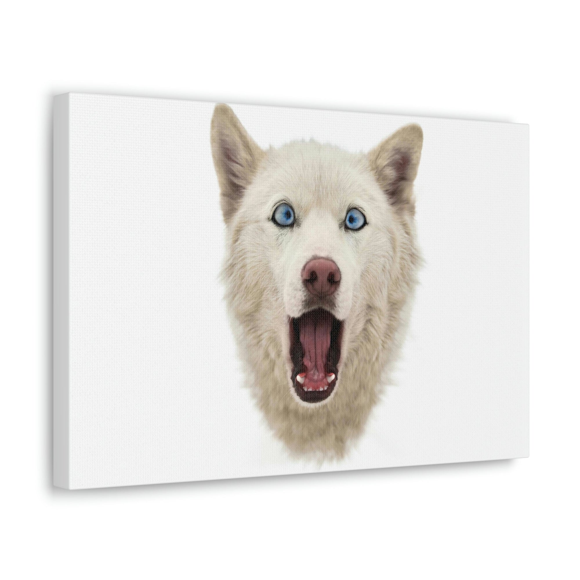 Funny Siberian Husky Silly Siberian Husky Inside Wall Art Ready to Hang Unframed-Express Your Love Gifts