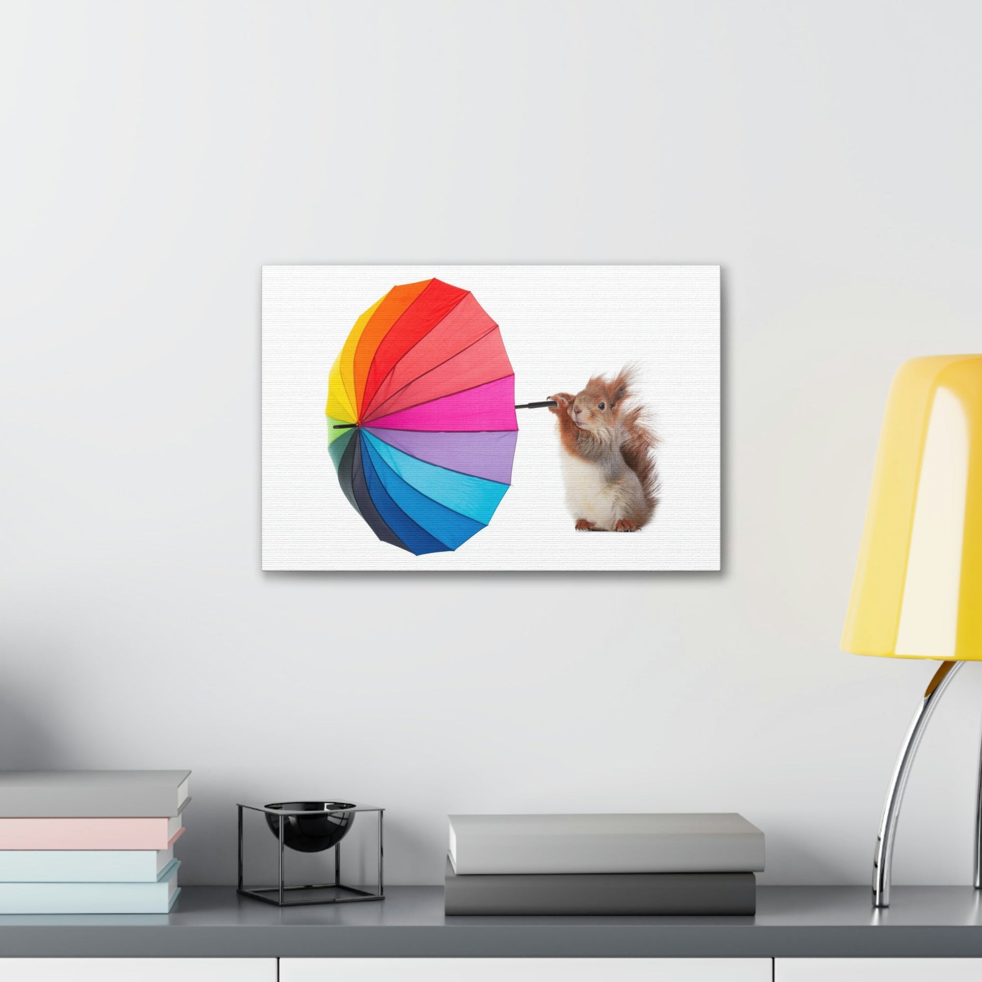 Funny Squirrel Silly Squirrel Indoor Wall Art Ready To Hang Unframed-Express Your Love Gifts