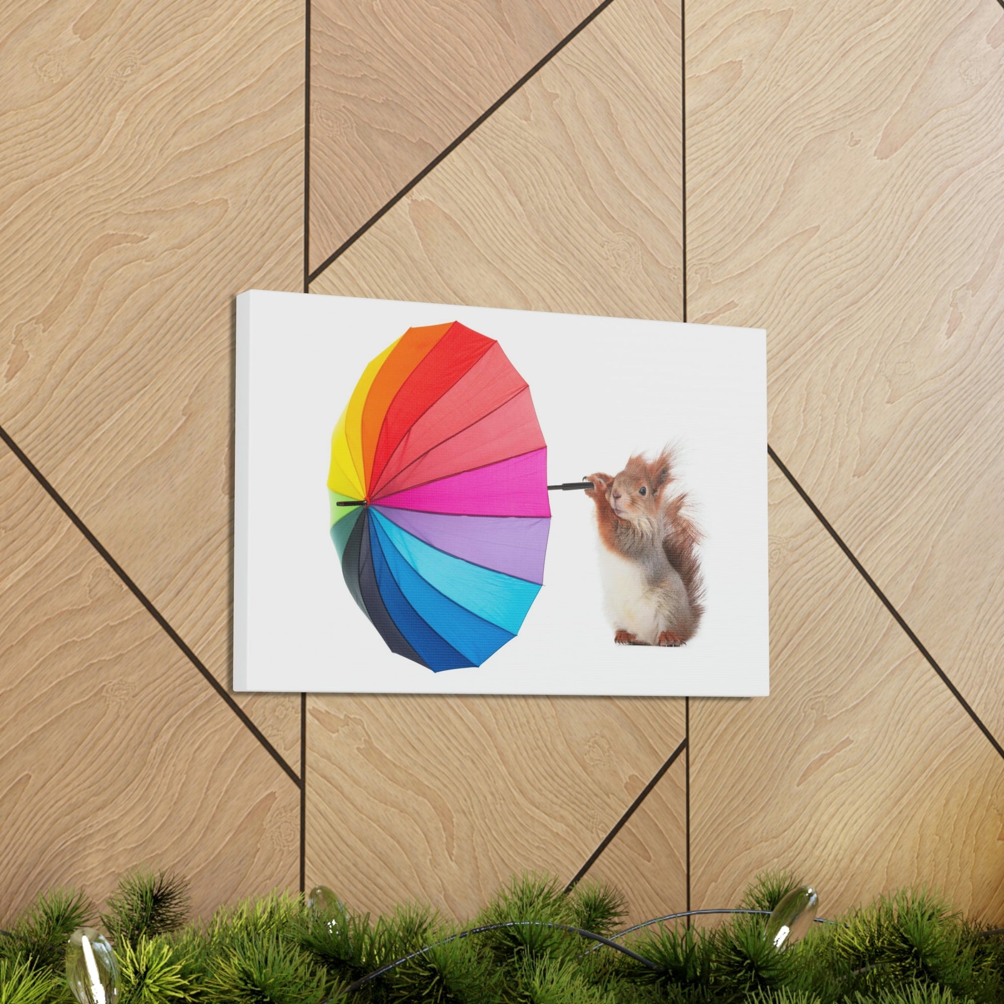 Funny Squirrel Silly Squirrel Indoor Wall Art Ready To Hang Unframed-Express Your Love Gifts