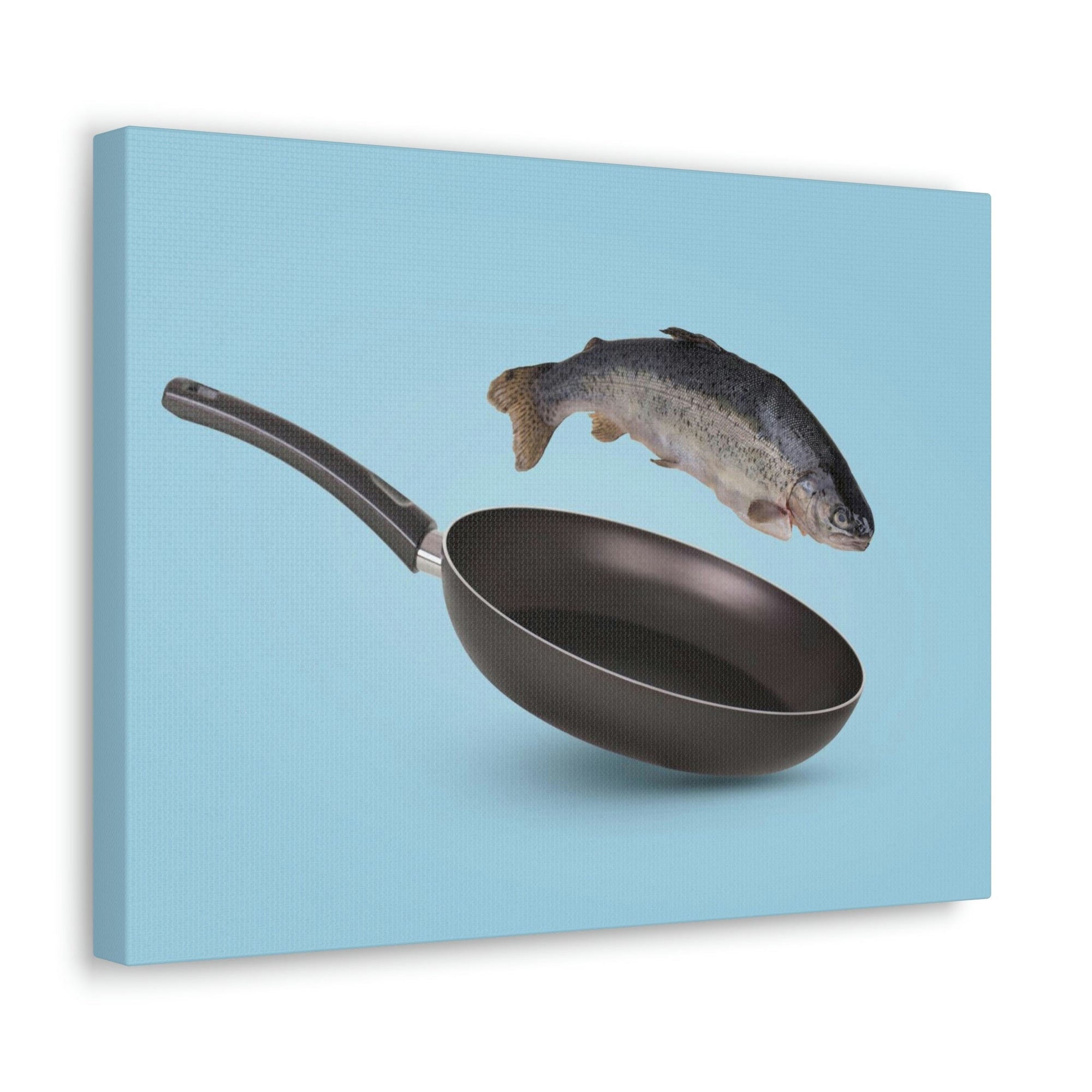 Funny Trout Silly Trout Inside Wall Art Ready to Hang Unframed-Express Your Love Gifts