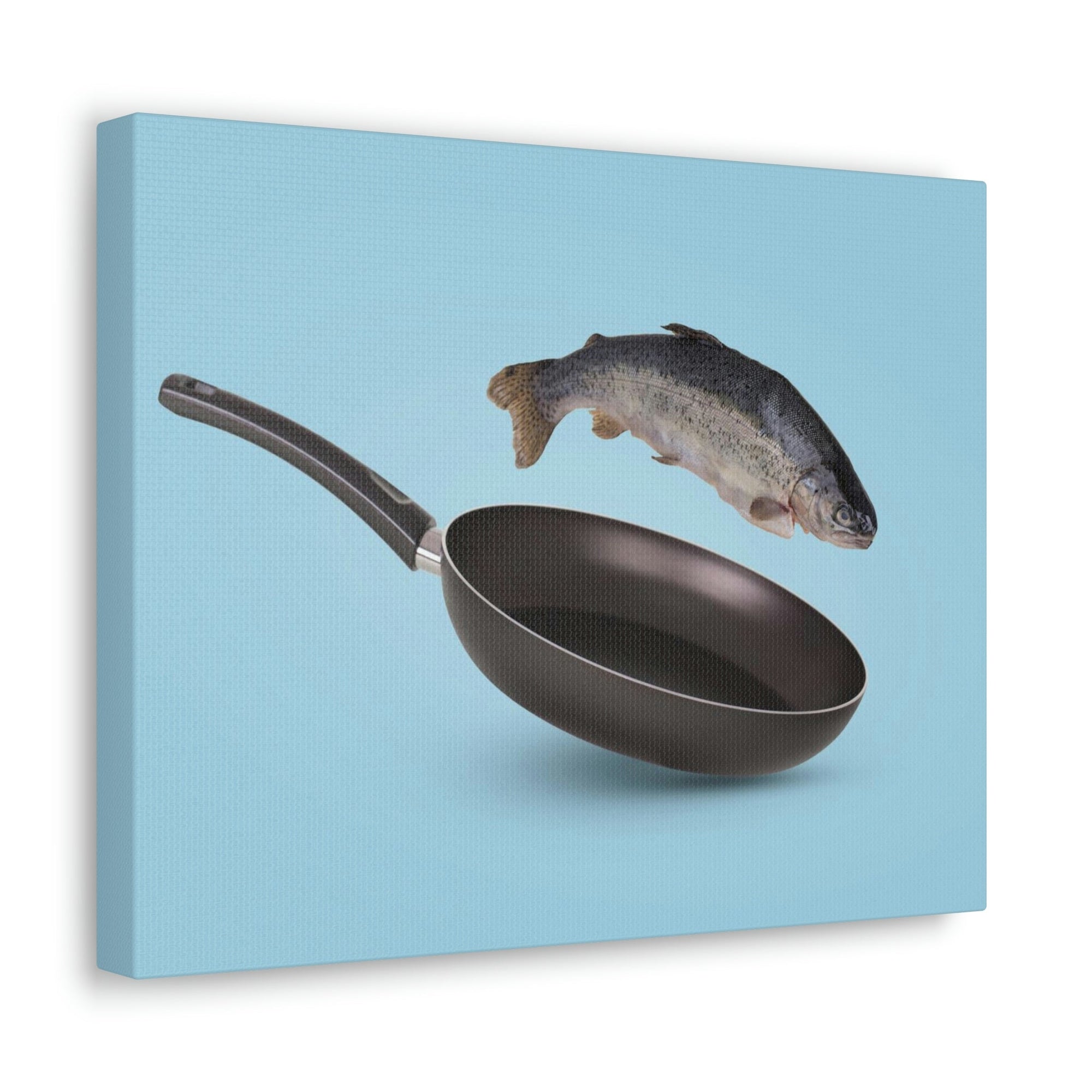 Funny Trout Silly Trout Inside Wall Art Ready to Hang Unframed-Express Your Love Gifts