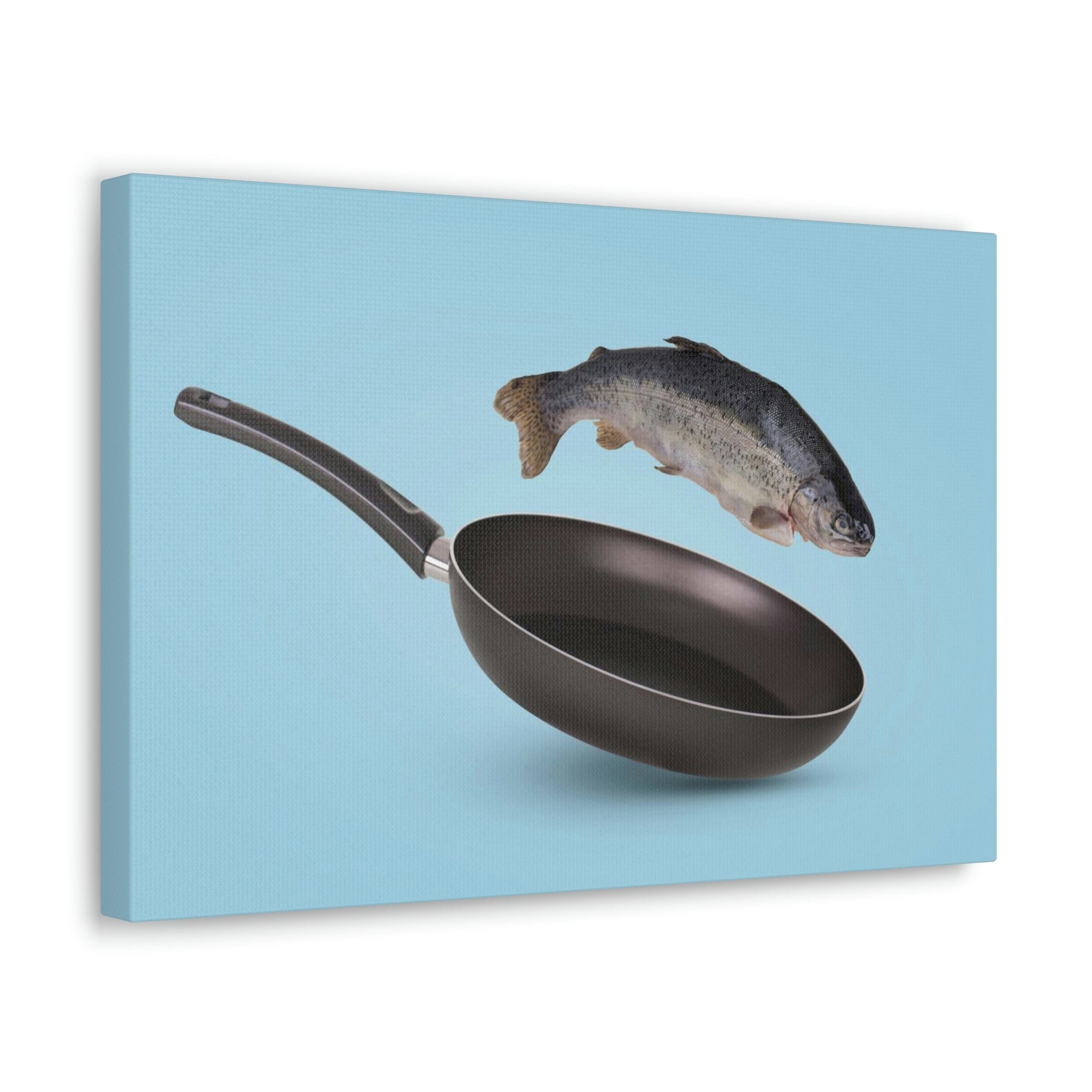 Funny Trout Silly Trout Inside Wall Art Ready to Hang Unframed-Express Your Love Gifts