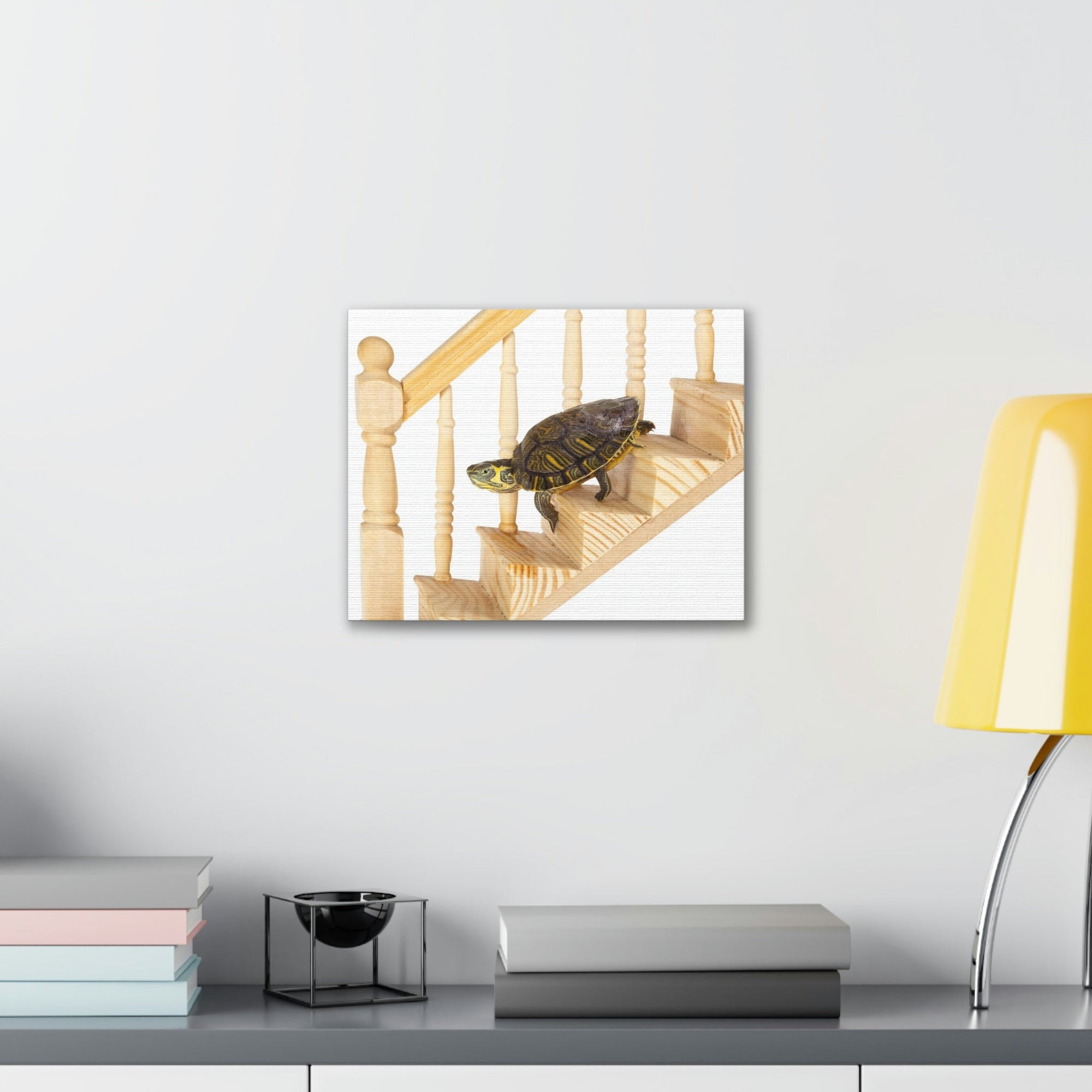 Funny Turtle Silly Turtle Inside Wall Art Ready to Hang Unframed-Express Your Love Gifts