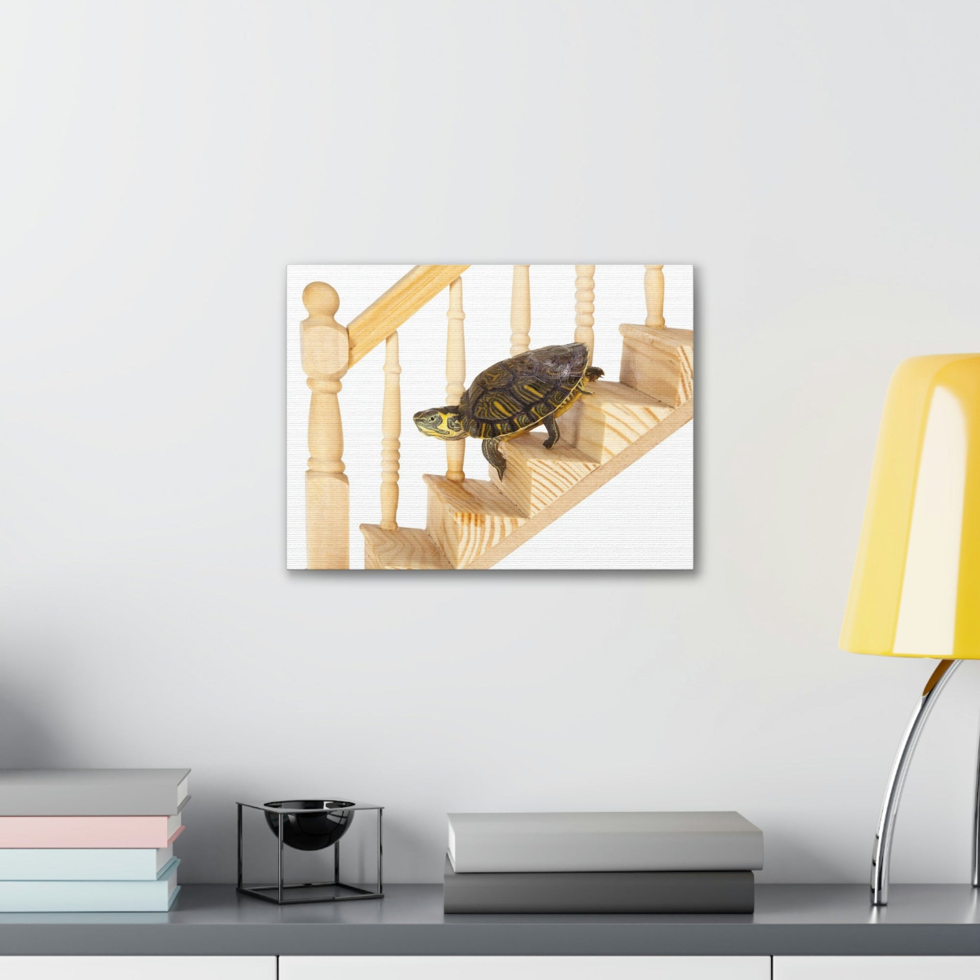 Funny Turtle Silly Turtle Inside Wall Art Ready to Hang Unframed-Express Your Love Gifts