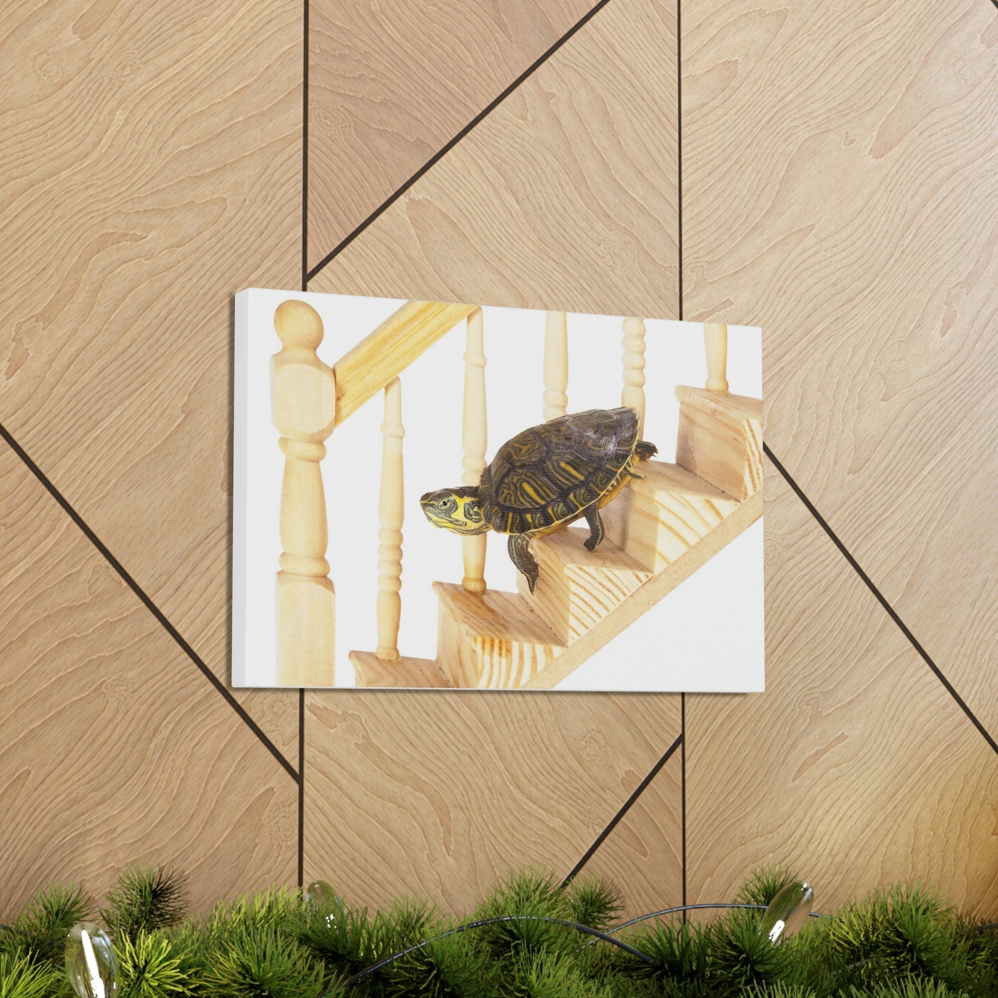 Funny Turtle Silly Turtle Inside Wall Art Ready to Hang Unframed-Express Your Love Gifts