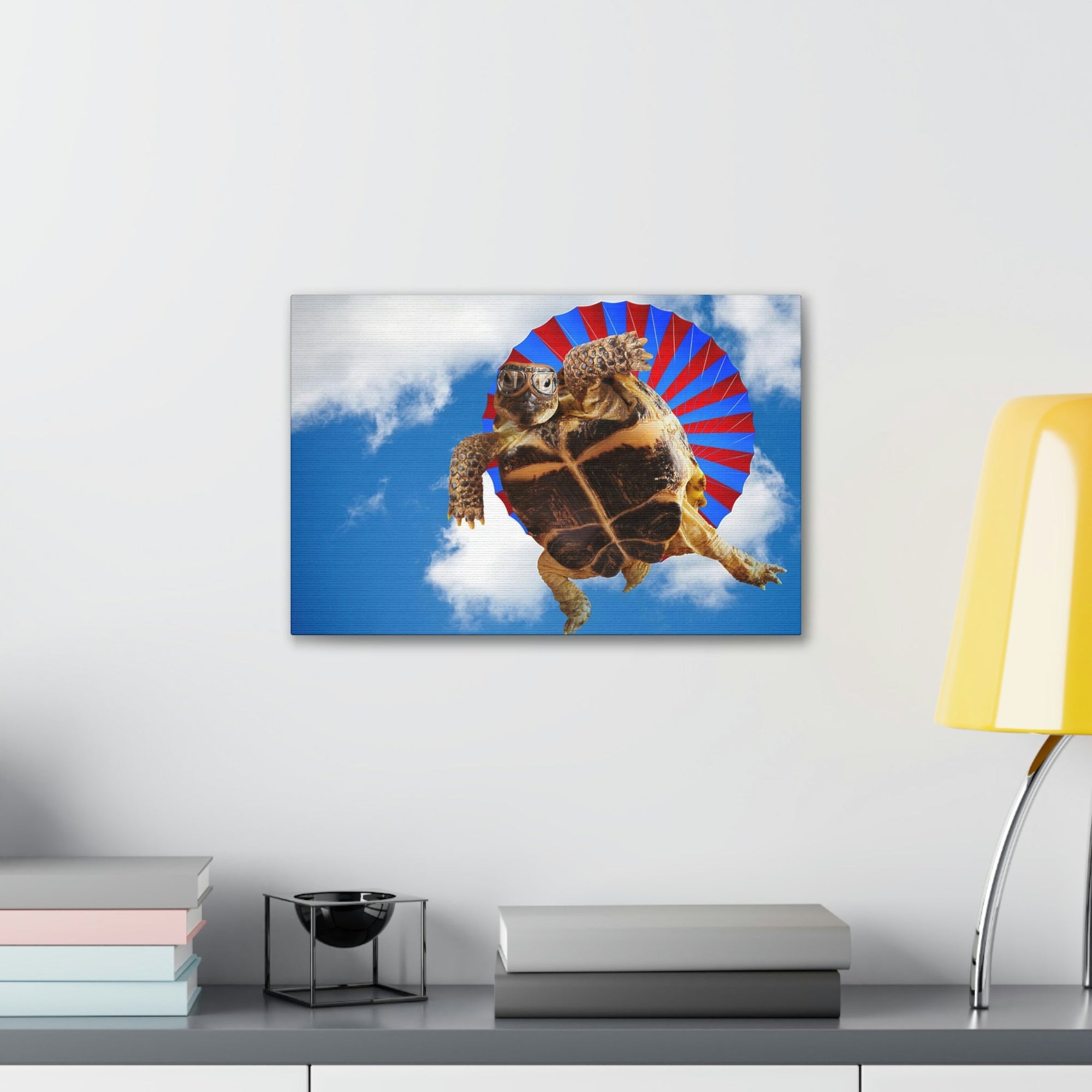 Funny Turtle Silly Turtle Outside Wall Art Ready to Hang Unframed-Express Your Love Gifts