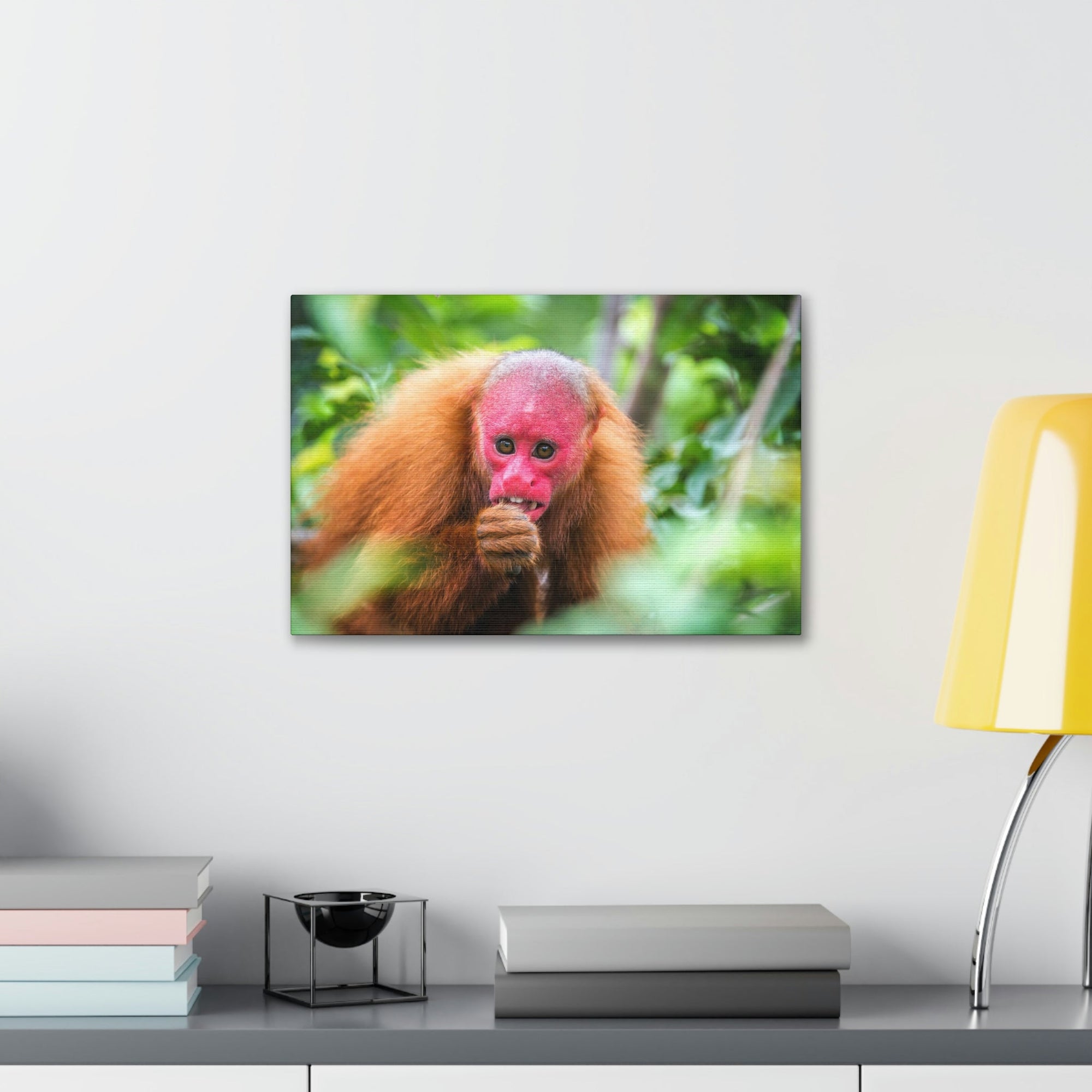 Funny Uakari Silly Uakari Scene Outside Wall Art Ready to Hang Unframed-Express Your Love Gifts