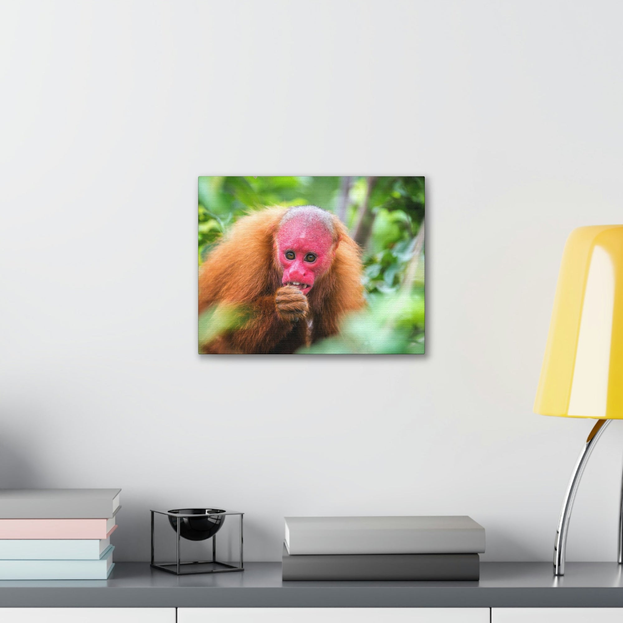 Funny Uakari Silly Uakari Scene Outside Wall Art Ready to Hang Unframed-Express Your Love Gifts