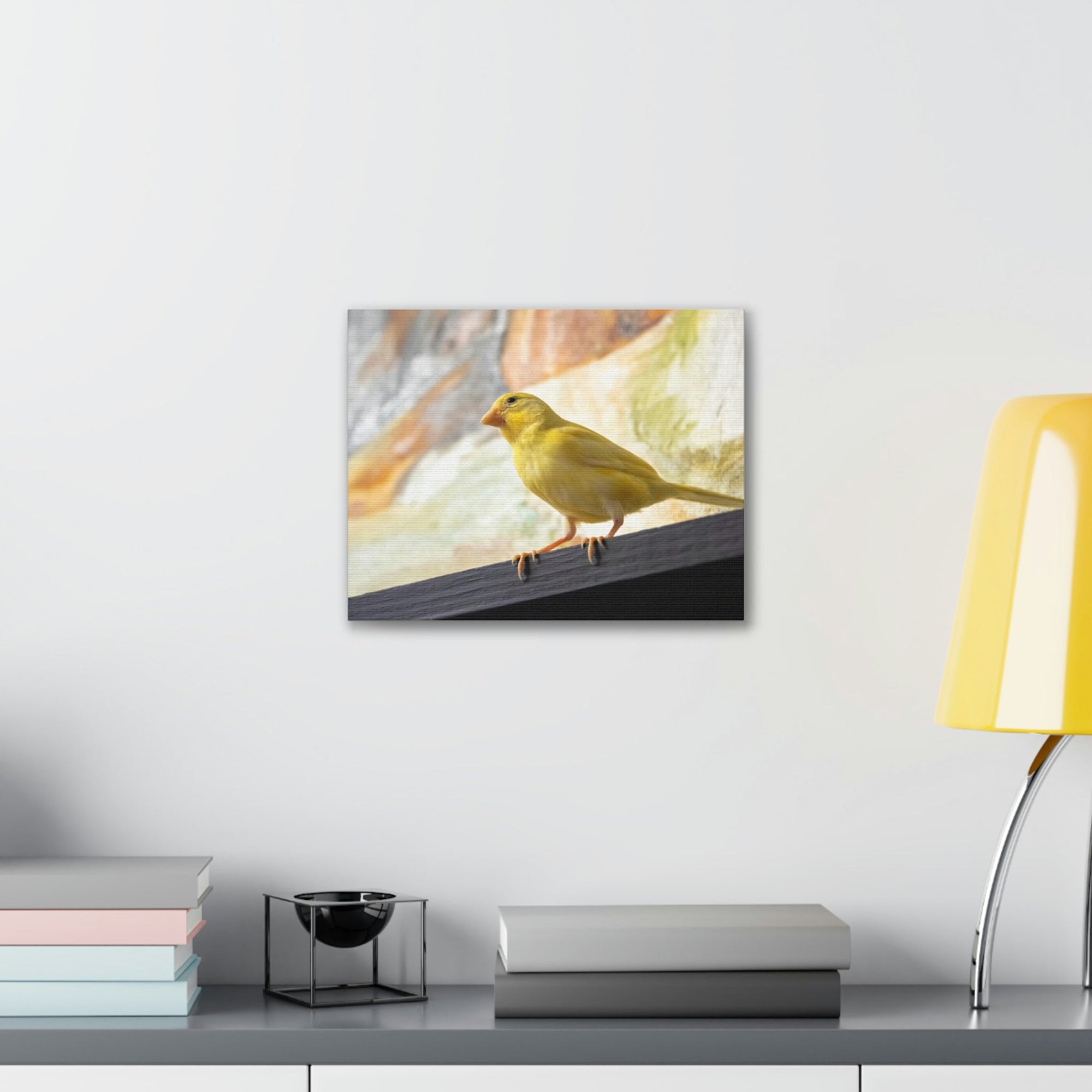 Funny Warbler Silly Warbler Scene Inside Wall Art Ready to Hang Unframed-Express Your Love Gifts