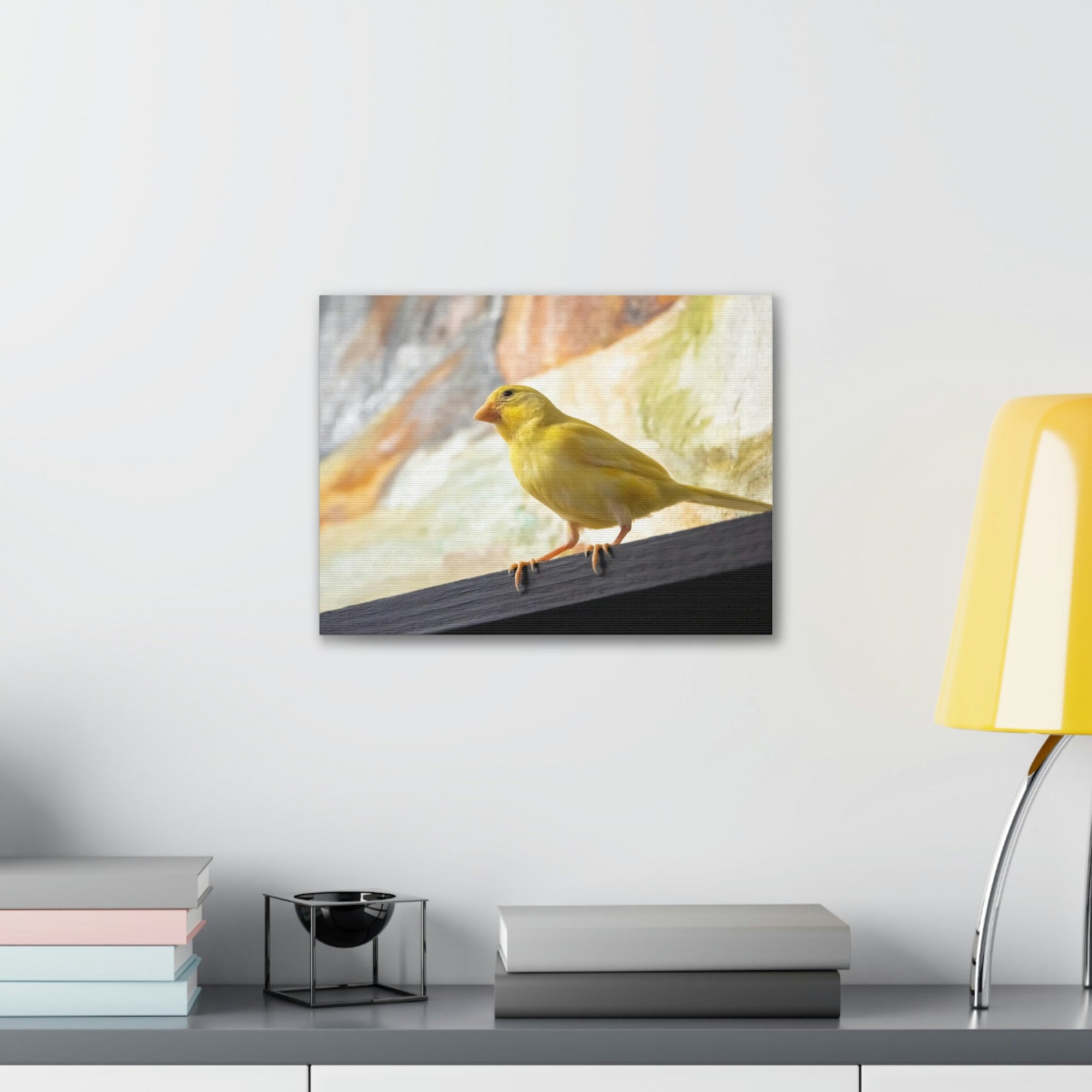 Funny Warbler Silly Warbler Scene Inside Wall Art Ready to Hang Unframed-Express Your Love Gifts