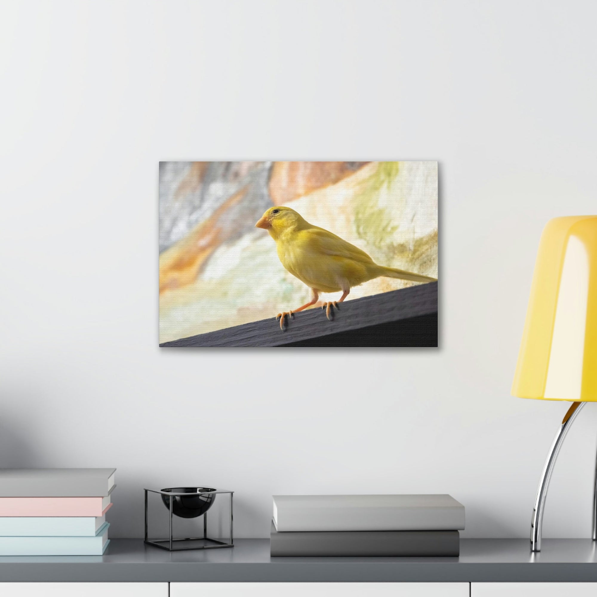 Funny Warbler Silly Warbler Scene Inside Wall Art Ready to Hang Unframed-Express Your Love Gifts