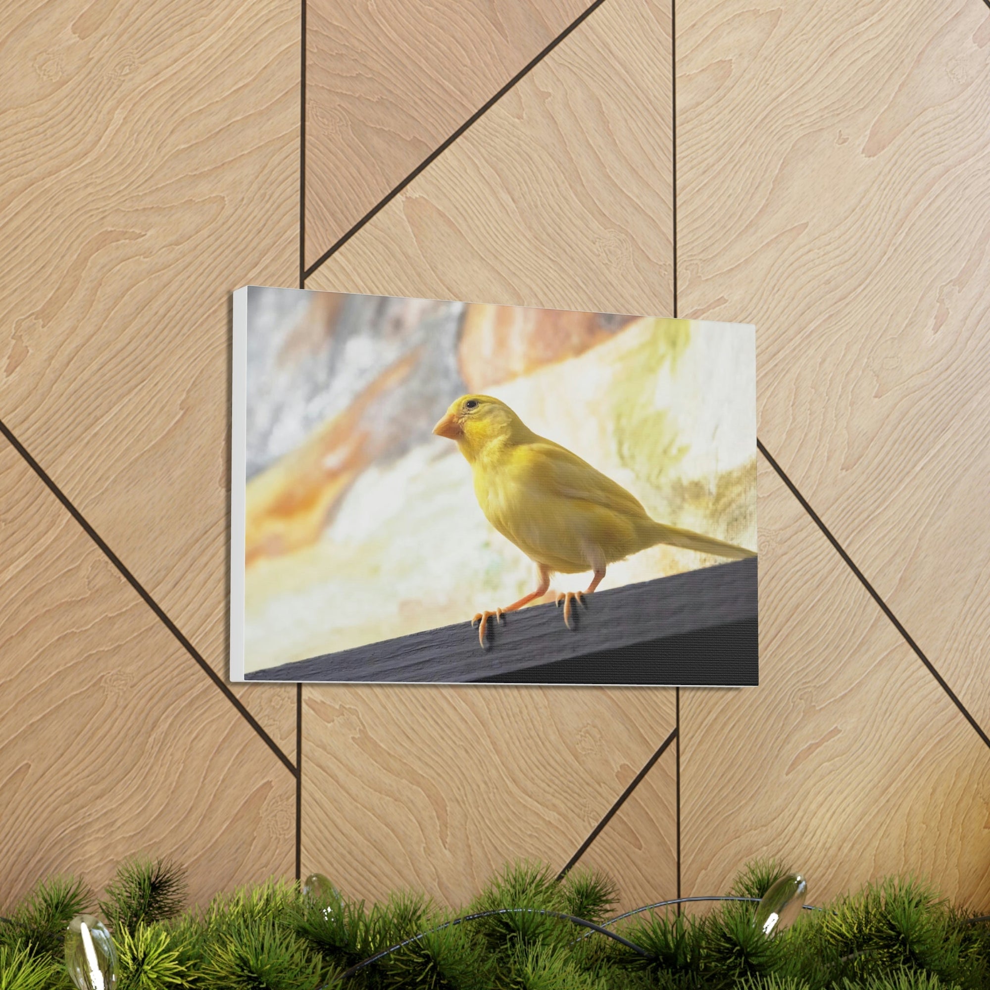 Funny Warbler Silly Warbler Scene Inside Wall Art Ready to Hang Unframed-Express Your Love Gifts