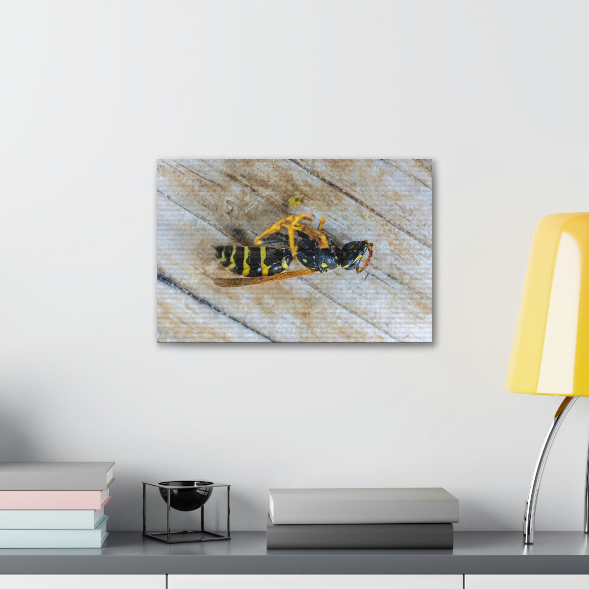 Funny Wasp Silly Wasp Scene Inside Wall Art Ready to Hang Unframed-Express Your Love Gifts