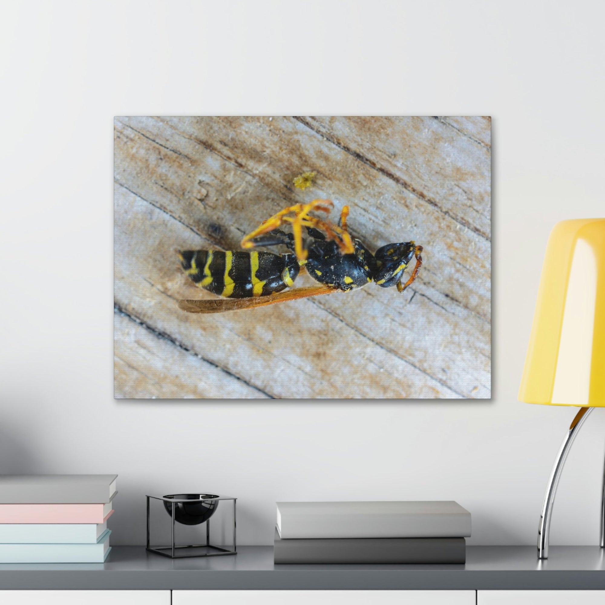 Funny Wasp Silly Wasp Scene Inside Wall Art Ready to Hang Unframed-Express Your Love Gifts