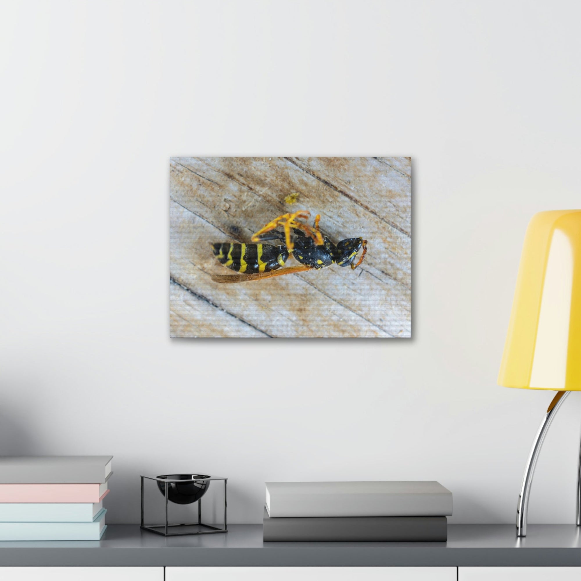 Funny Wasp Silly Wasp Scene Inside Wall Art Ready to Hang Unframed-Express Your Love Gifts