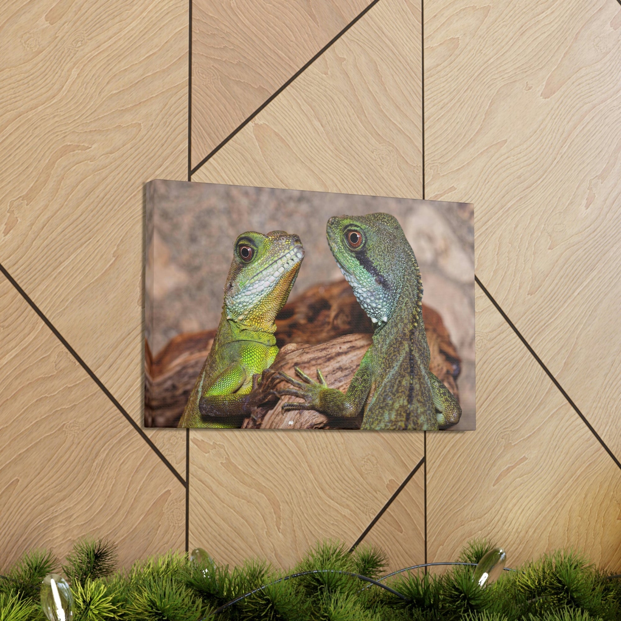 Funny Water Dragons Silly Water Dragons Scene Couple Wall Art Ready to Hang Unframed-Express Your Love Gifts