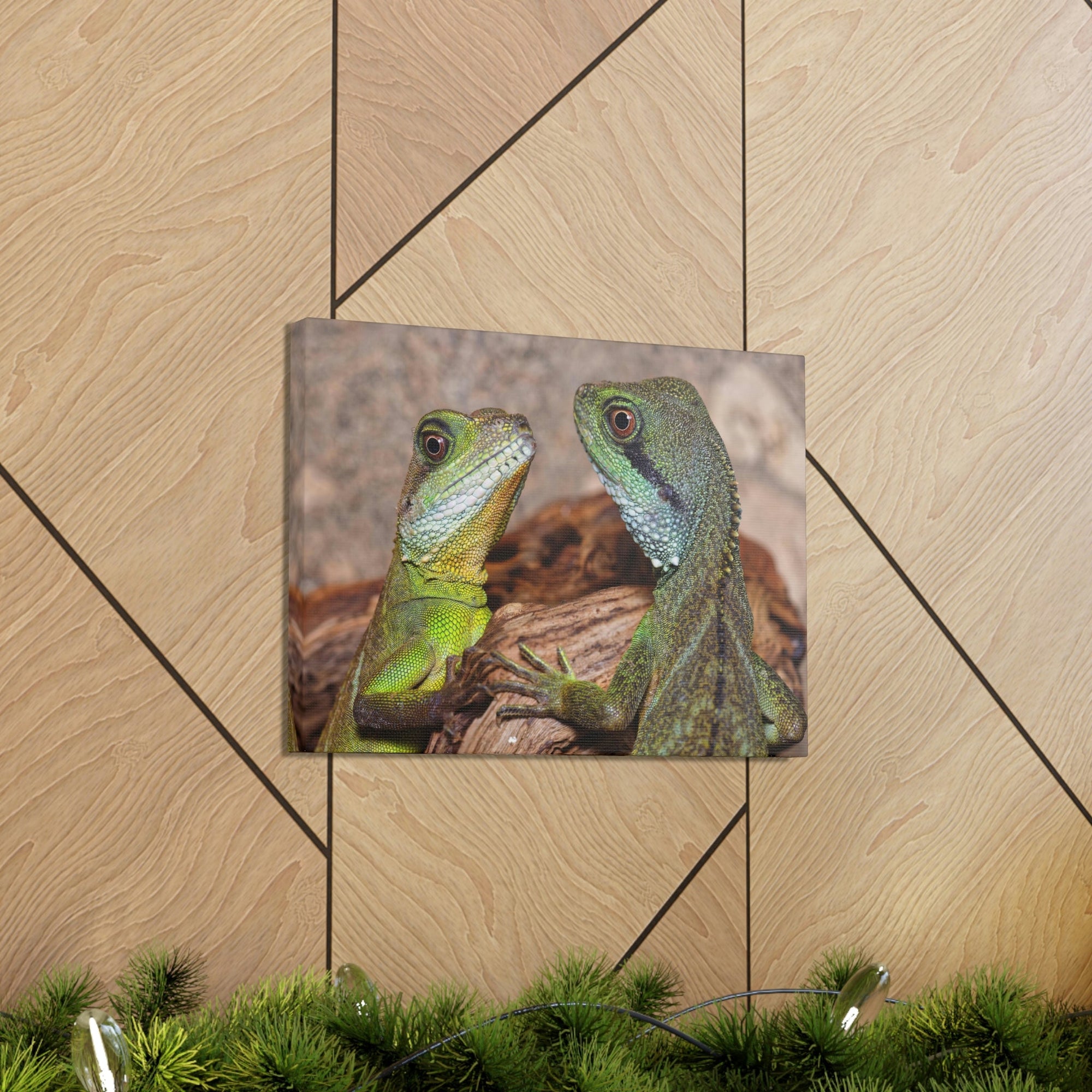 Funny Water Dragons Silly Water Dragons Scene Couple Wall Art Ready to Hang Unframed-Express Your Love Gifts