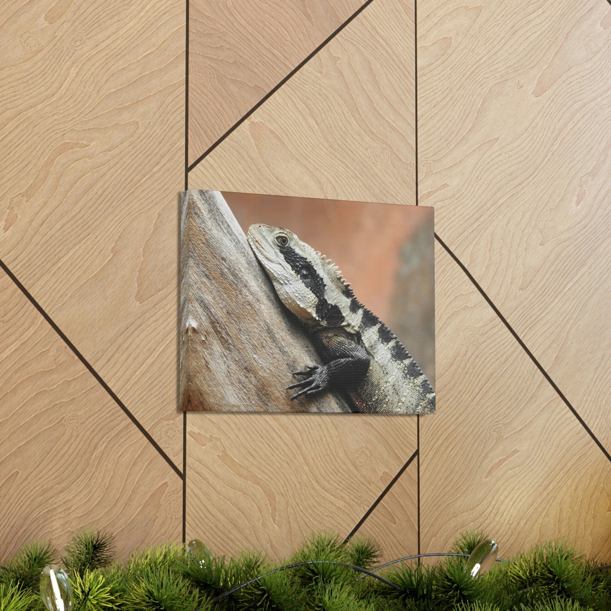 Funny Water Dragons Silly Water Dragons Scene Outside Wall Art Ready to Hang Unframed-Express Your Love Gifts