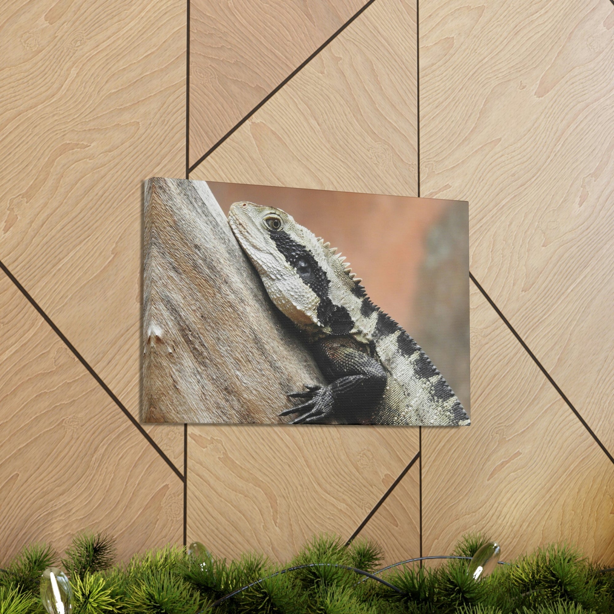 Funny Water Dragons Silly Water Dragons Scene Outside Wall Art Ready to Hang Unframed-Express Your Love Gifts