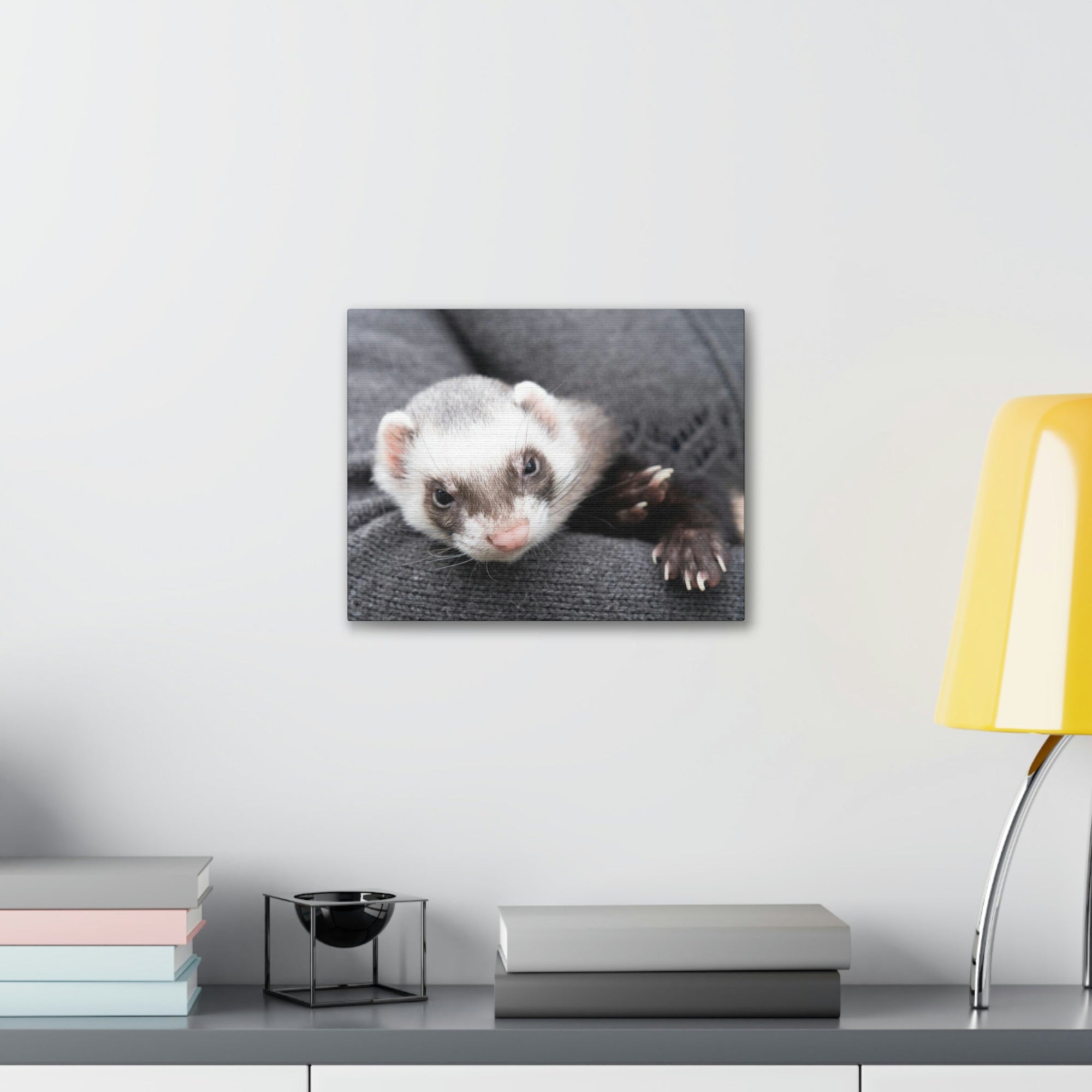 Funny Weasel Silly Weasel Scene Inside Wall Art Ready to Hang Unframed-Express Your Love Gifts