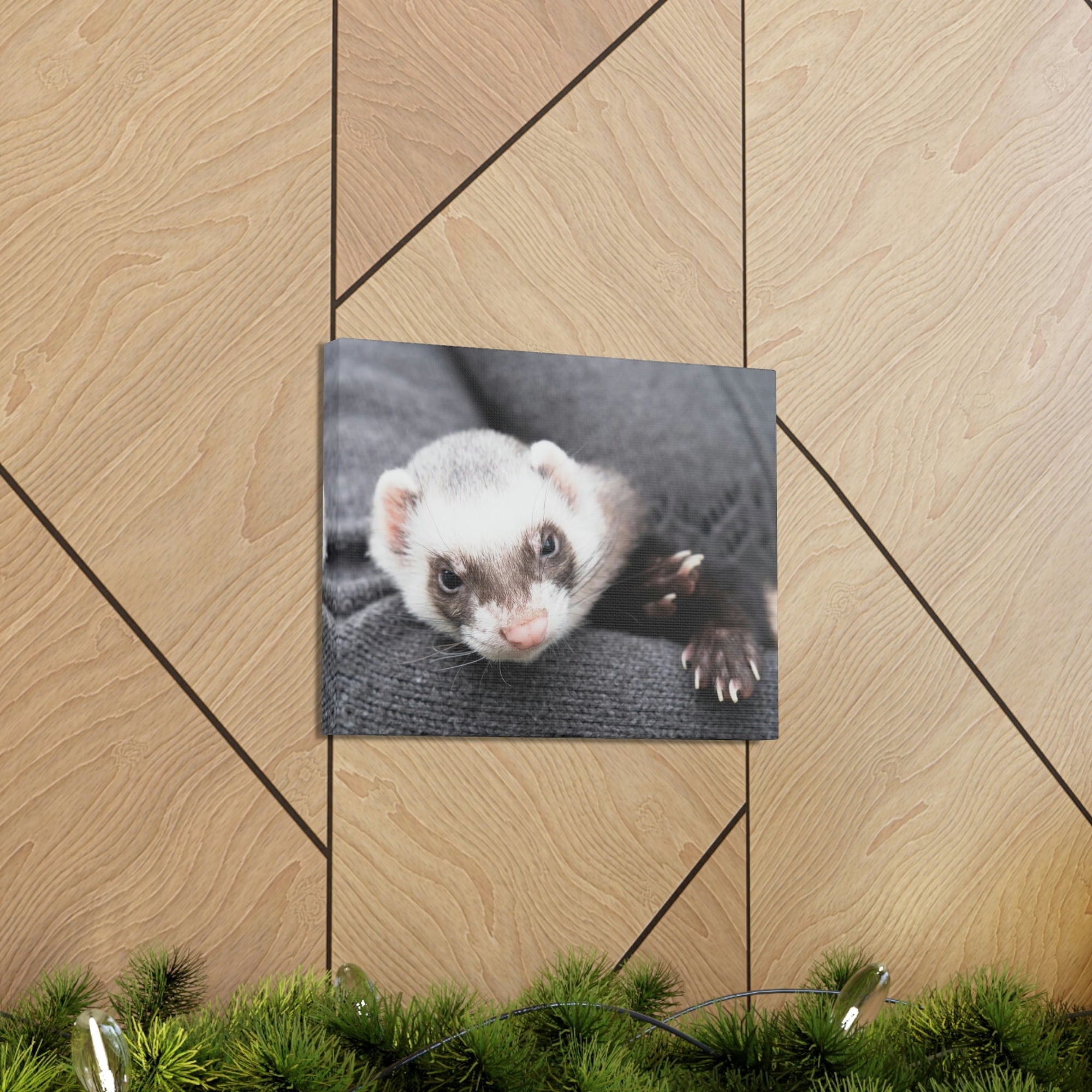 Funny Weasel Silly Weasel Scene Inside Wall Art Ready to Hang Unframed-Express Your Love Gifts