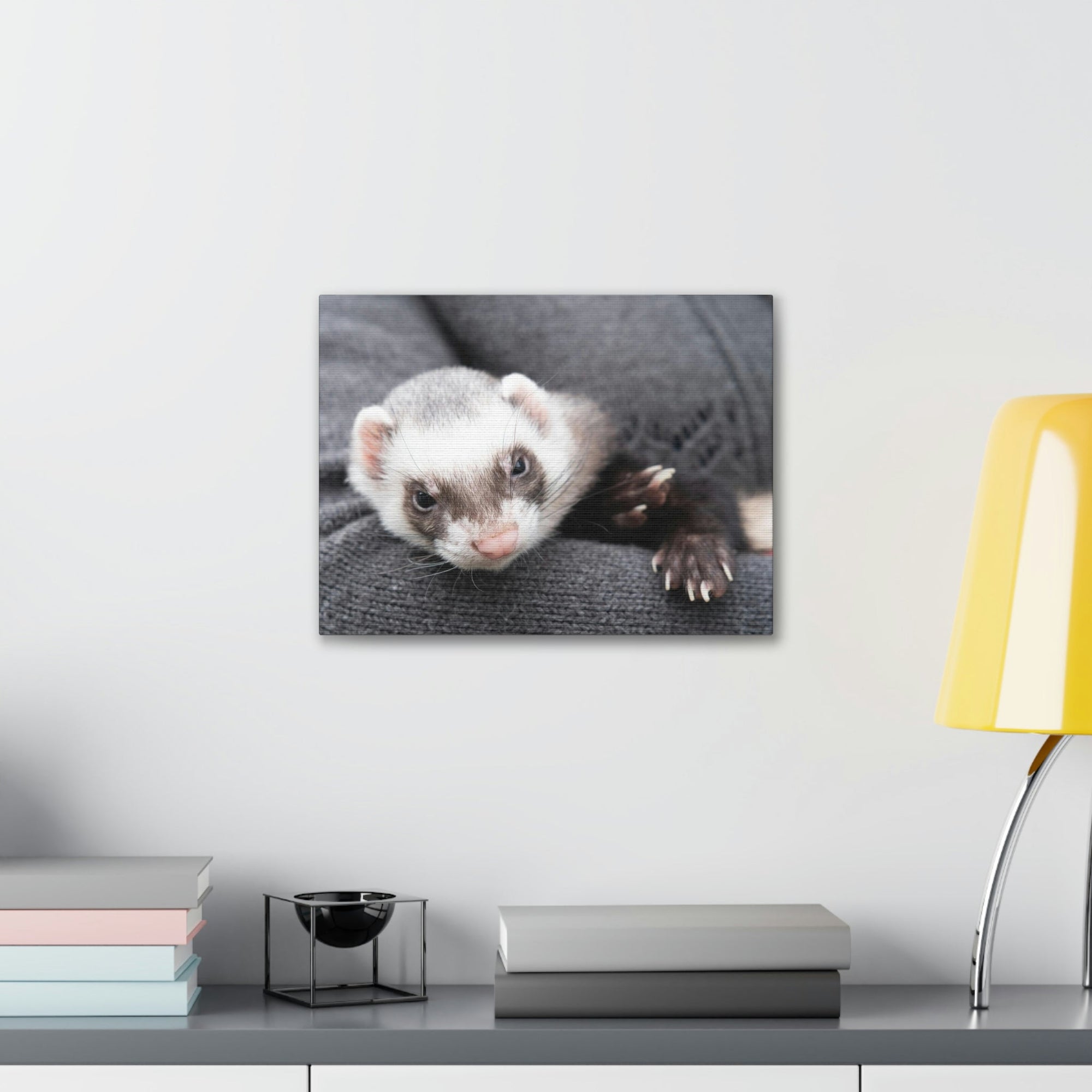 Funny Weasel Silly Weasel Scene Inside Wall Art Ready to Hang Unframed-Express Your Love Gifts