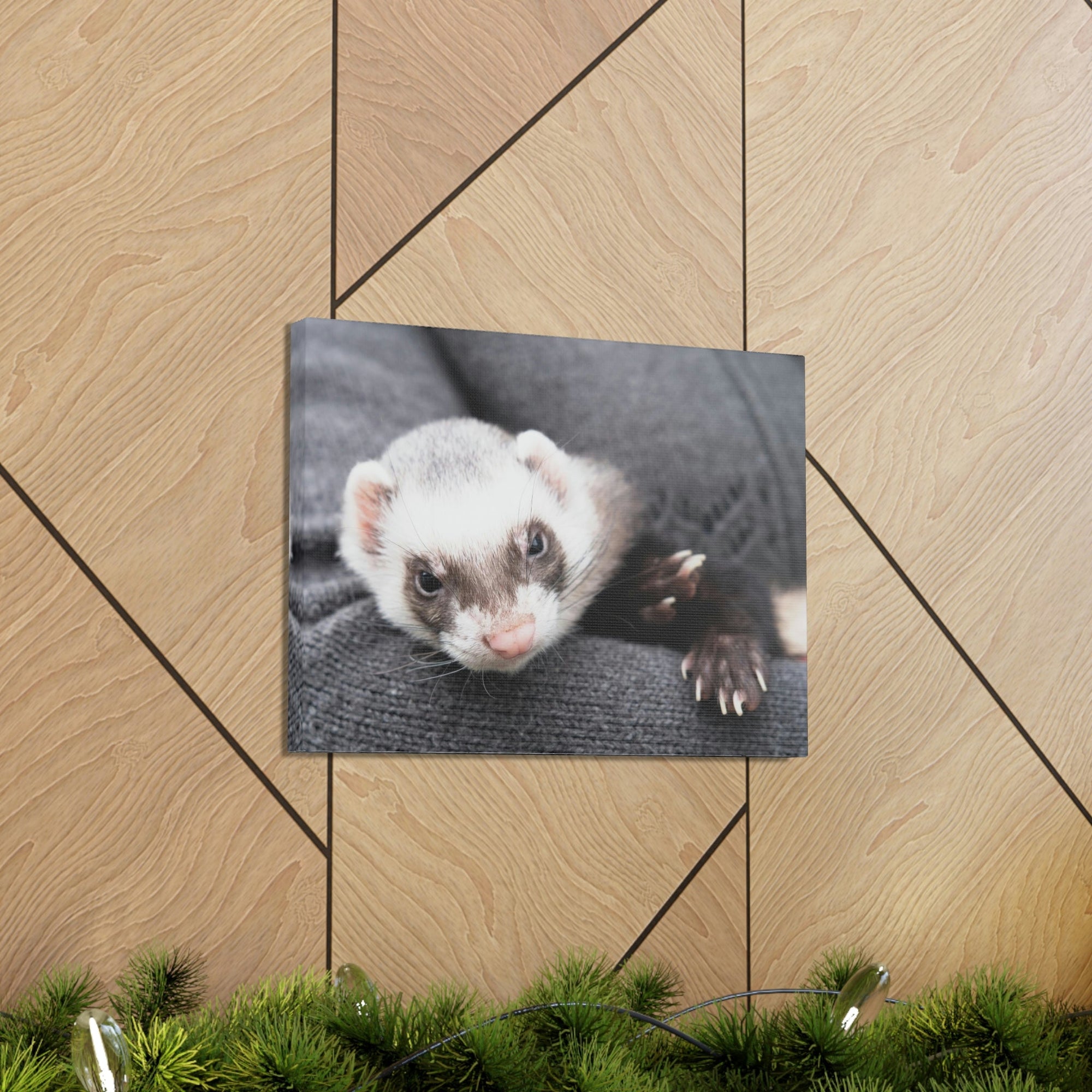 Funny Weasel Silly Weasel Scene Inside Wall Art Ready to Hang Unframed-Express Your Love Gifts