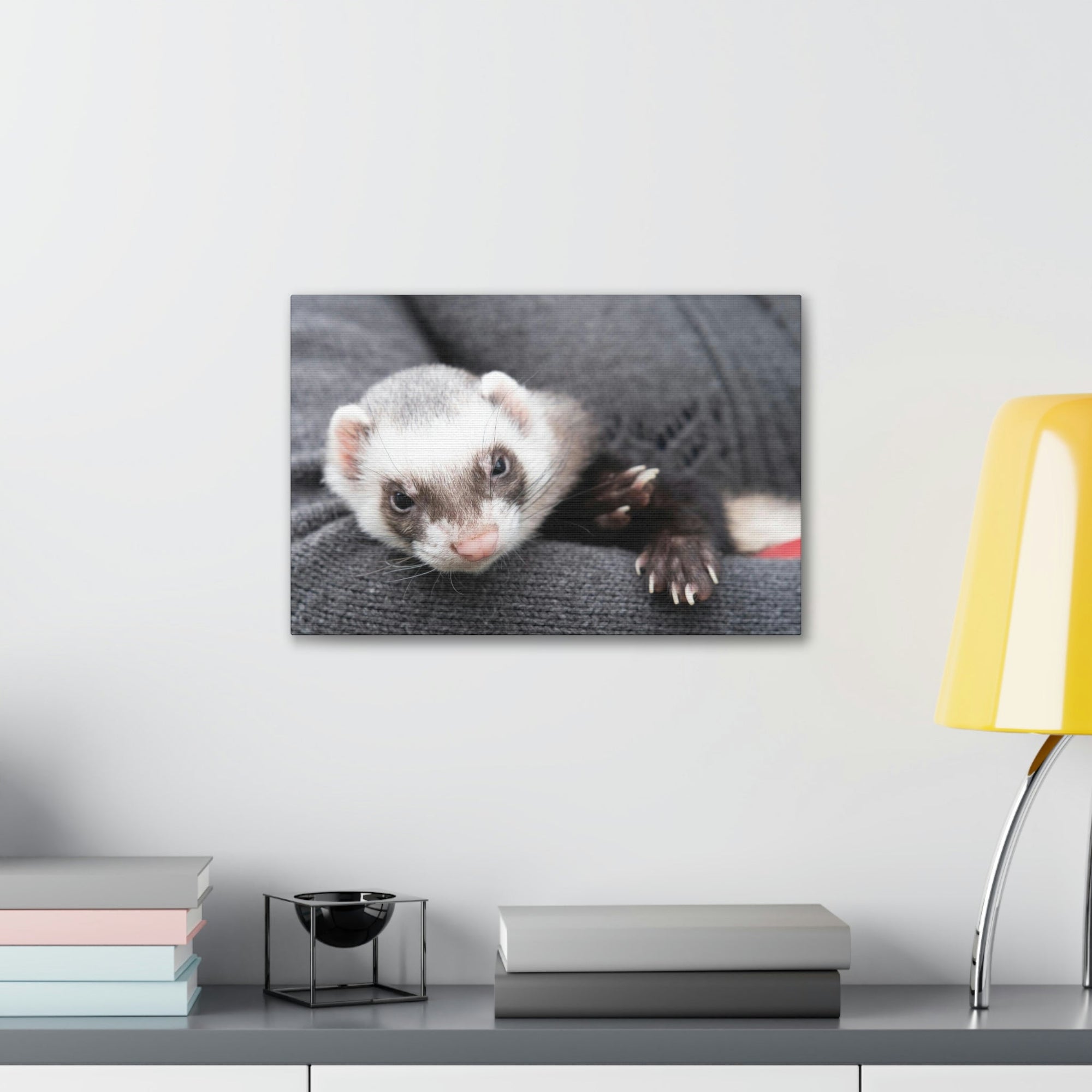 Funny Weasel Silly Weasel Scene Inside Wall Art Ready to Hang Unframed-Express Your Love Gifts