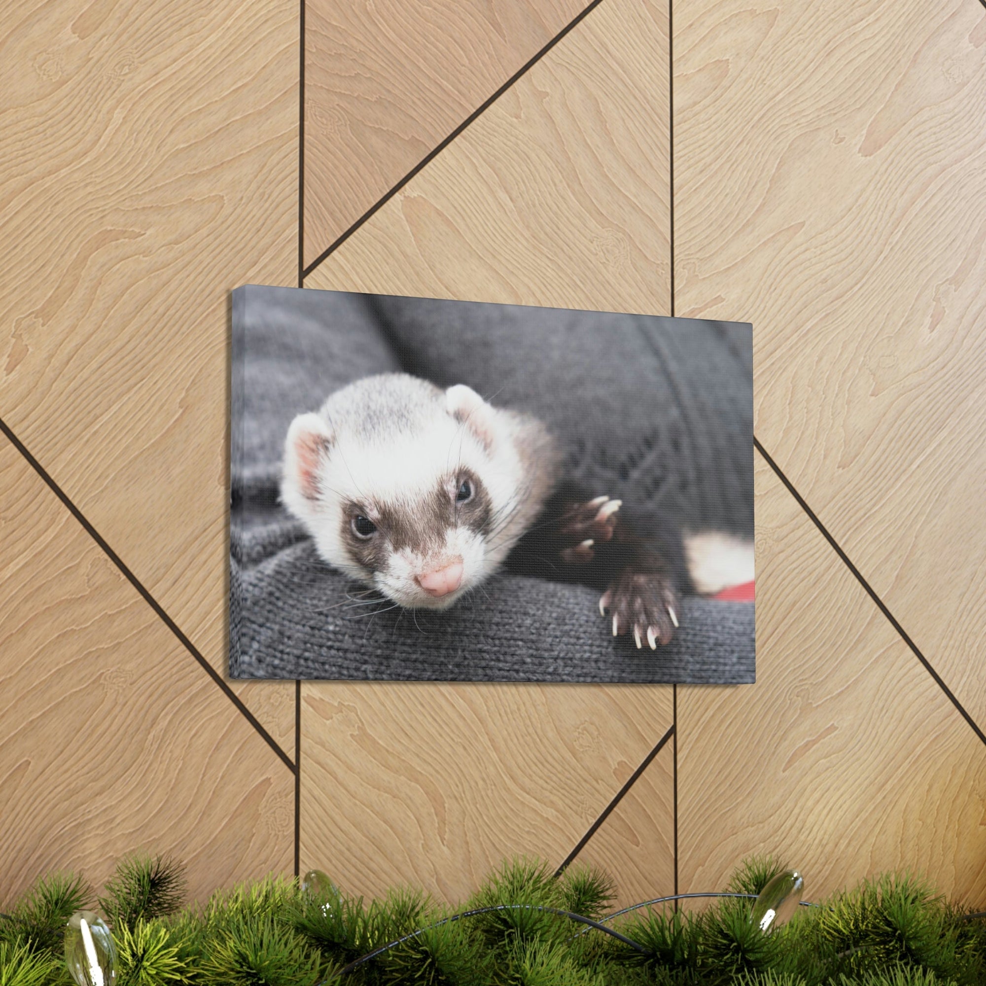 Funny Weasel Silly Weasel Scene Inside Wall Art Ready to Hang Unframed-Express Your Love Gifts