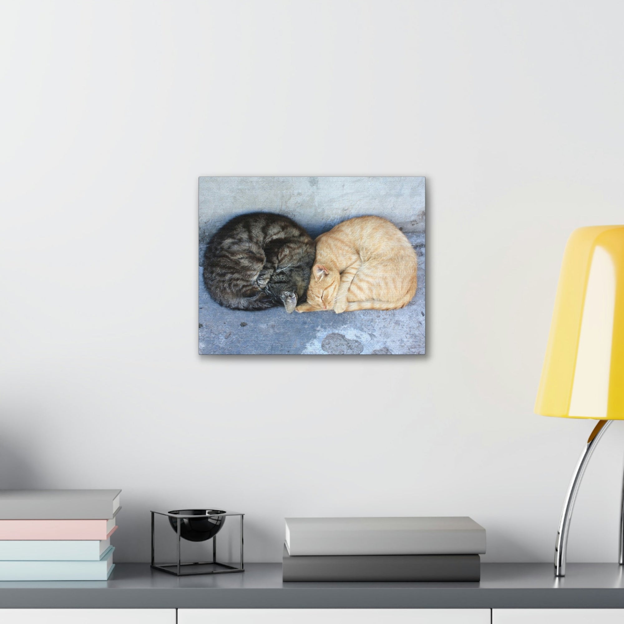 Funny Wild Cat Silly Wild Cat Couples Wall Art Ready to Hang Unframed-Express Your Love Gifts