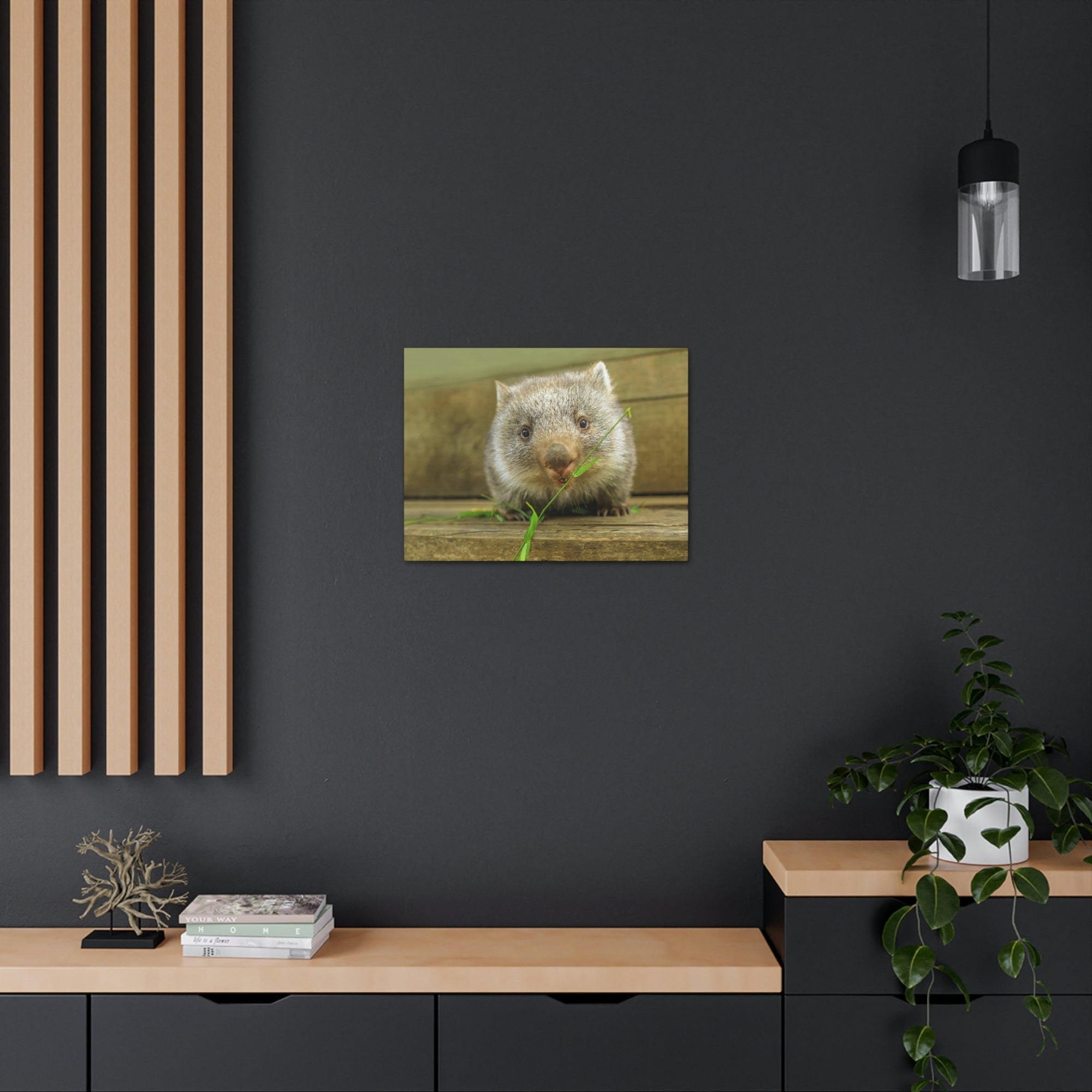 Funny Wombat Silly Wombat Scene Outdoor Wall Art Ready to Hang Unframed-Express Your Love Gifts