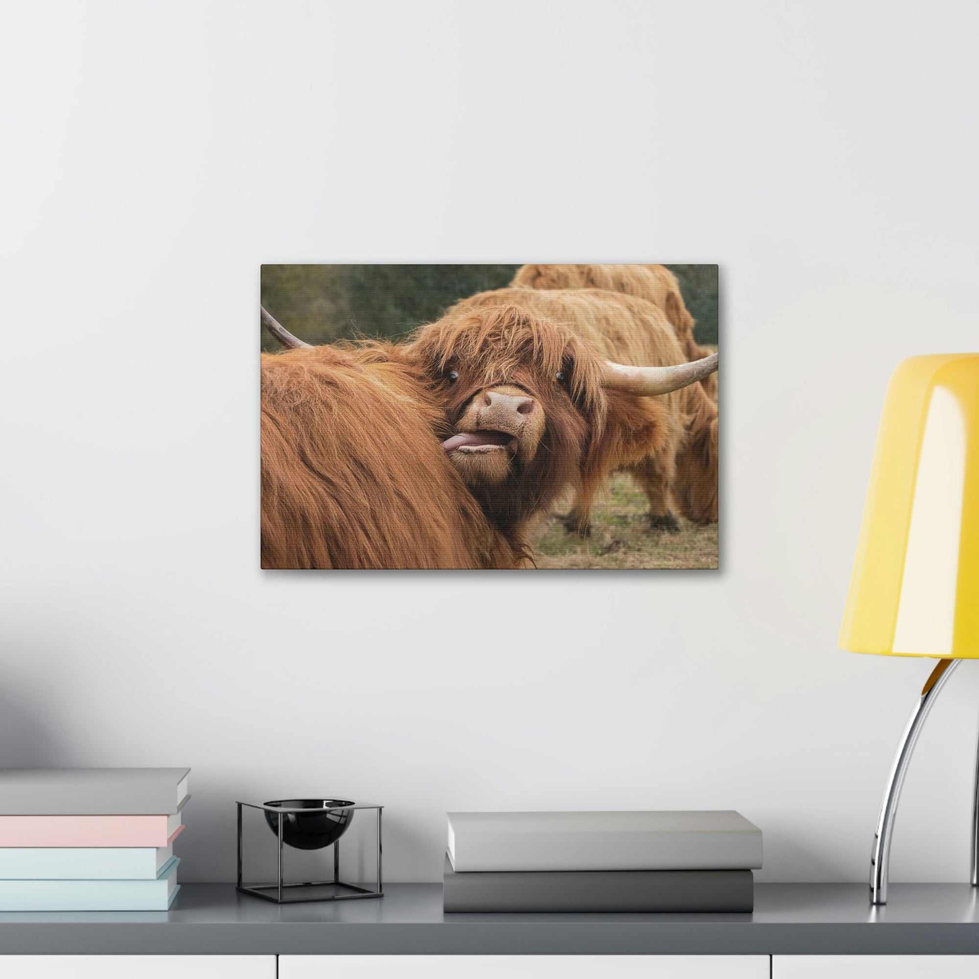 Funny Yak Silly Yak Outside Wall Art Ready to Hang Unframed-Express Your Love Gifts