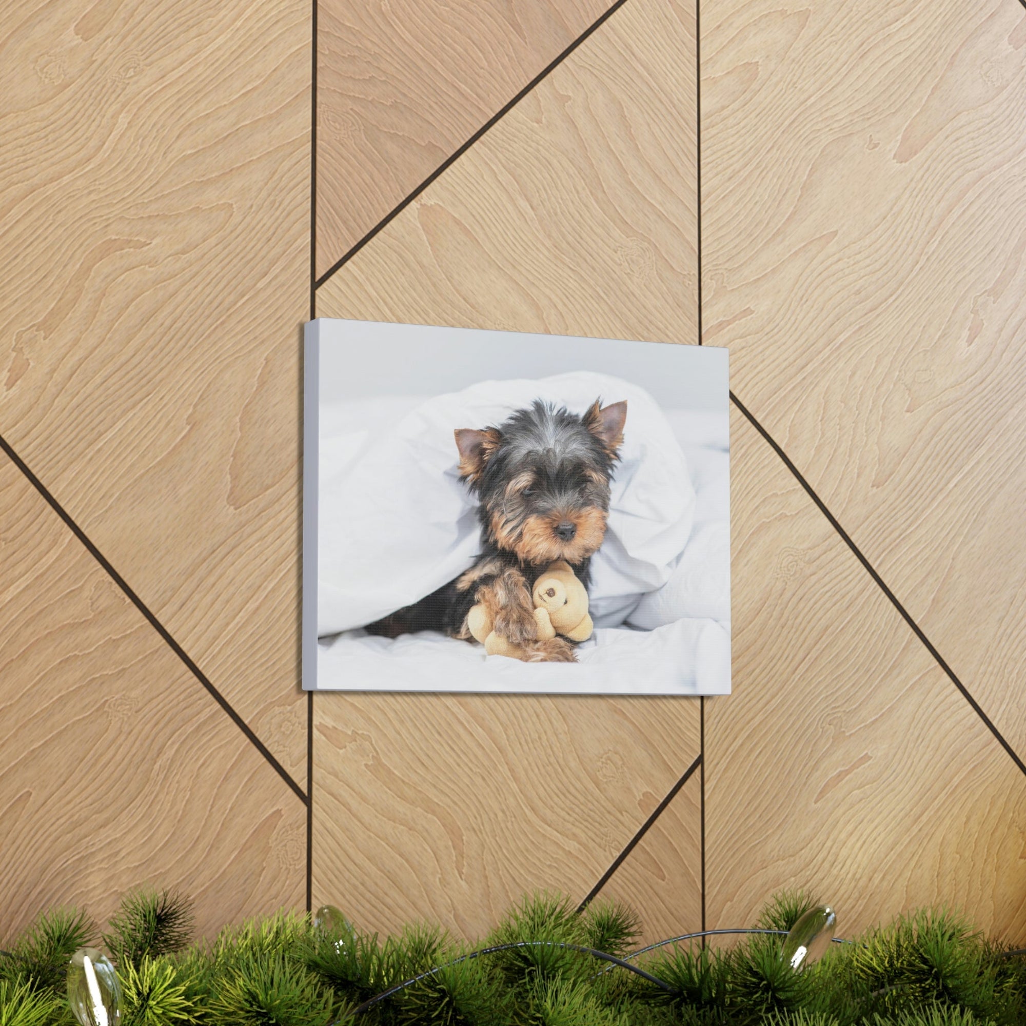 Funny Yorkshire Terrier Silly Yorkshire Terrier Inside Wall Art Ready to Hang Unframed-Express Your Love Gifts