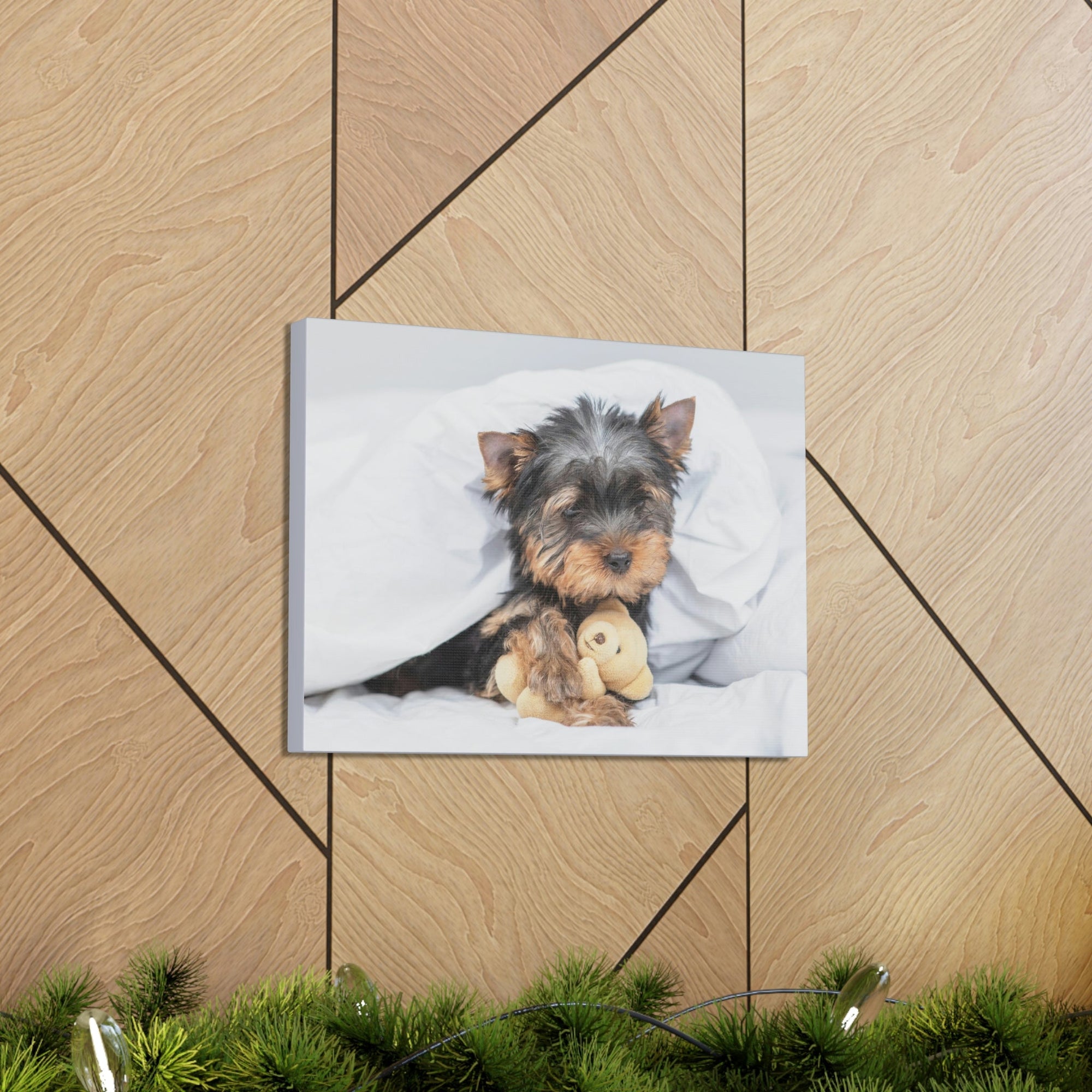 Funny Yorkshire Terrier Silly Yorkshire Terrier Inside Wall Art Ready to Hang Unframed-Express Your Love Gifts