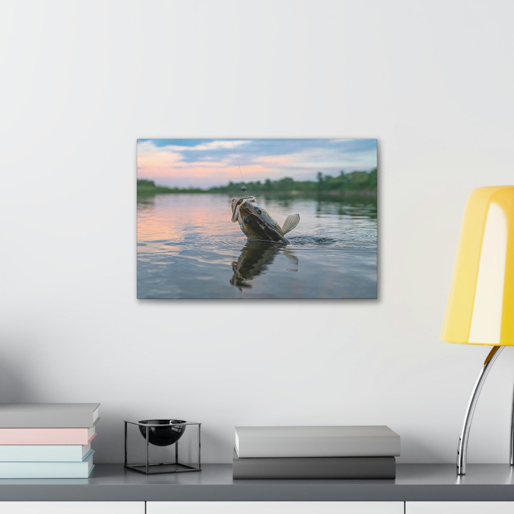 Funny Zander Silly Zander Scene Outside Wall Art Ready to Hang Unframed-Express Your Love Gifts