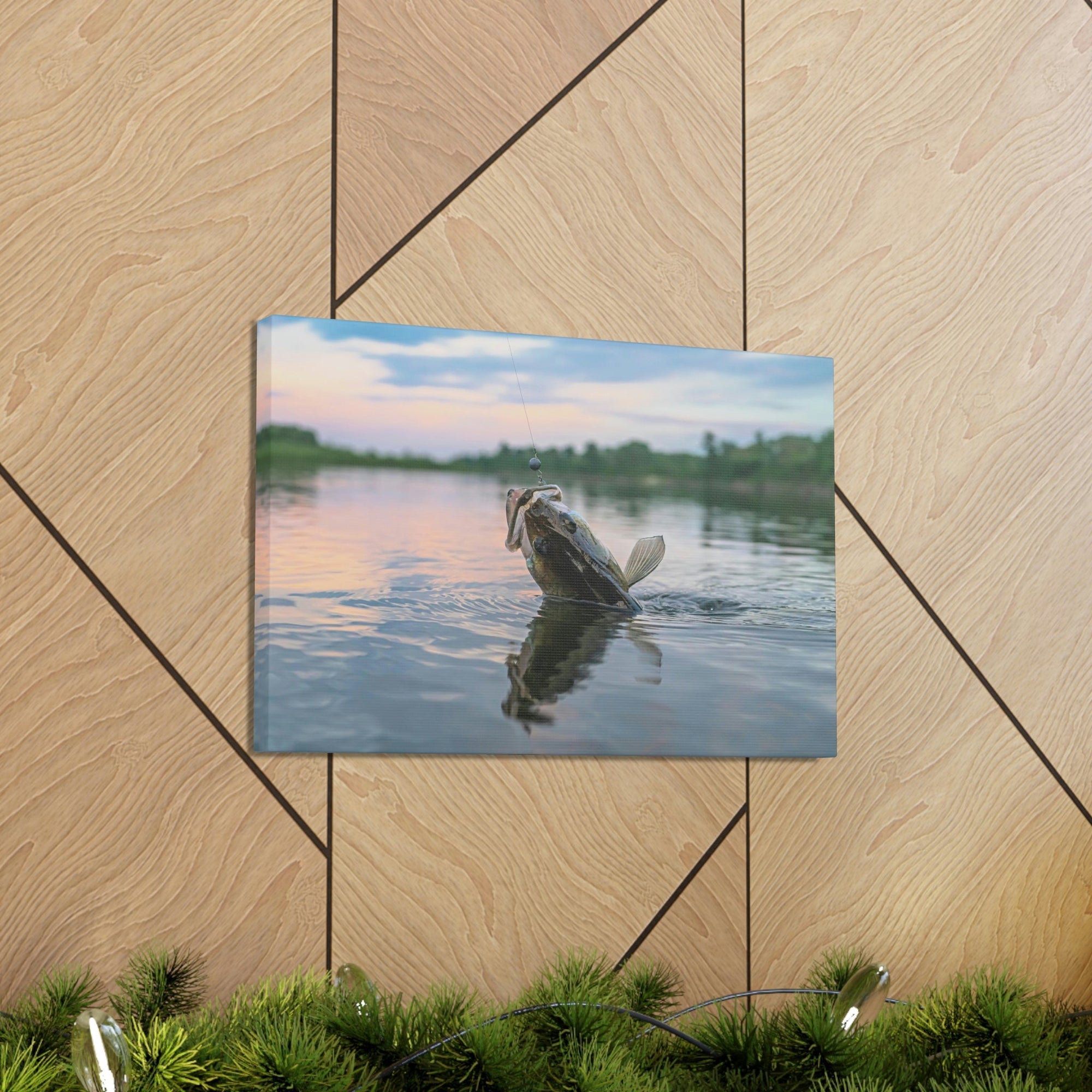 Funny Zander Silly Zander Scene Outside Wall Art Ready to Hang Unframed-Express Your Love Gifts