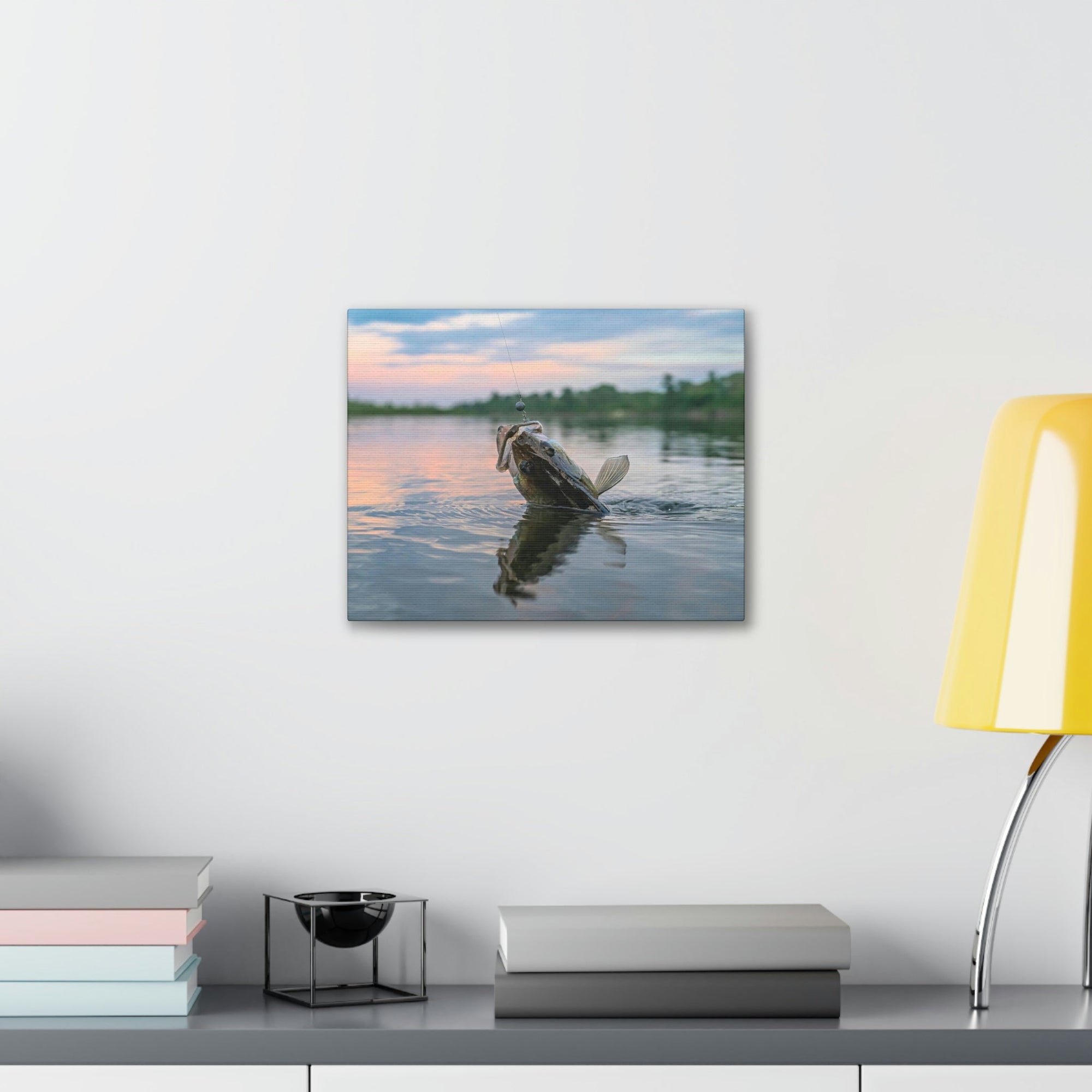 Funny Zander Silly Zander Scene Outside Wall Art Ready to Hang Unframed-Express Your Love Gifts