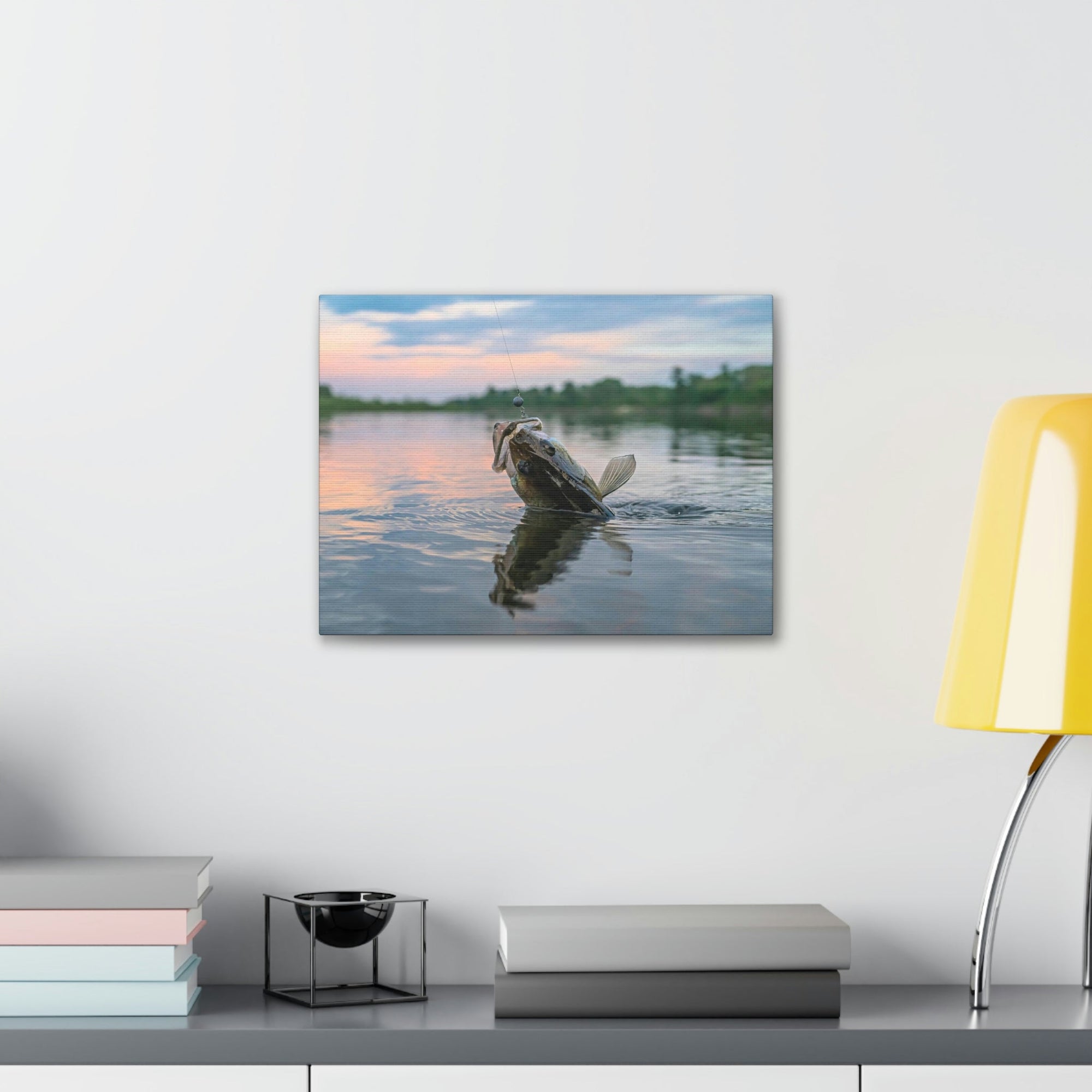 Funny Zander Silly Zander Scene Outside Wall Art Ready to Hang Unframed-Express Your Love Gifts