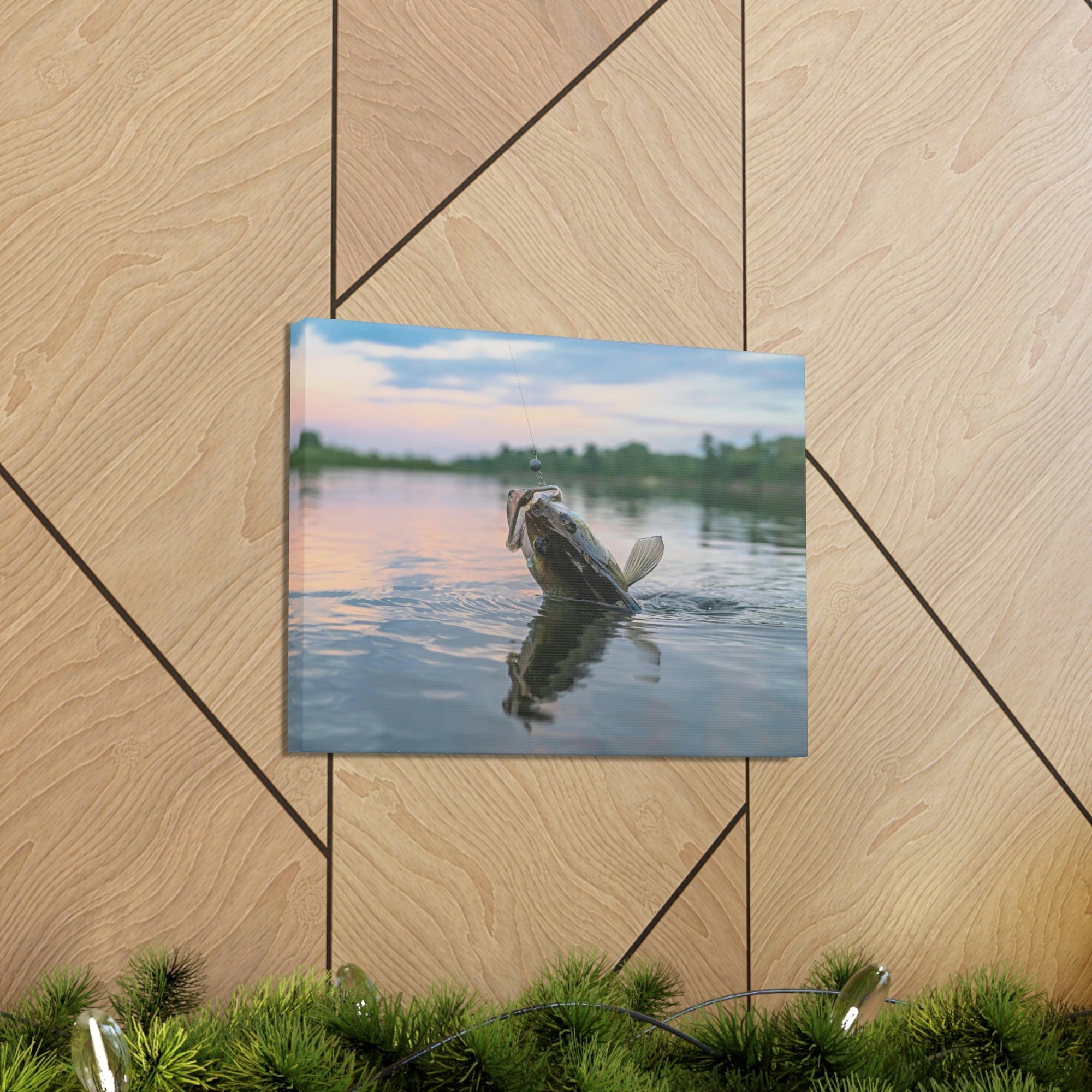 Funny Zander Silly Zander Scene Outside Wall Art Ready to Hang Unframed-Express Your Love Gifts