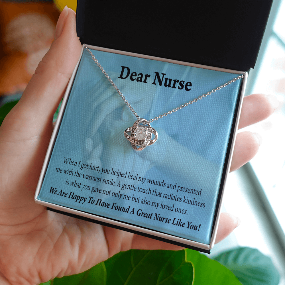 Great Nurse Like You Healthcare Medical Worker Nurse Appreciation Gift Infinity Knot Necklace Message Card-Express Your Love Gifts