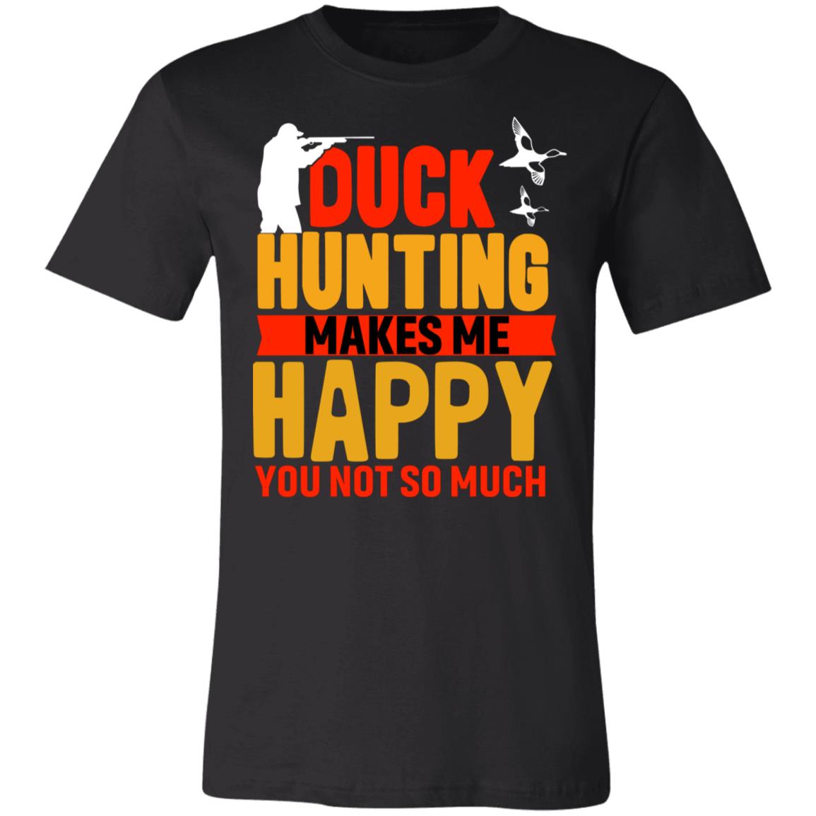 Happy Duck Hunting Yellow Hunter Gift T-Shirt-Express Your Love Gifts
