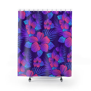 Hibiscus Flower Stylish Design 71" x 74" Elegant Waterproof Shower Curtain for a Spa-like Bathroom Paradise Exceptional Craftsmanship-Express Your Love Gifts