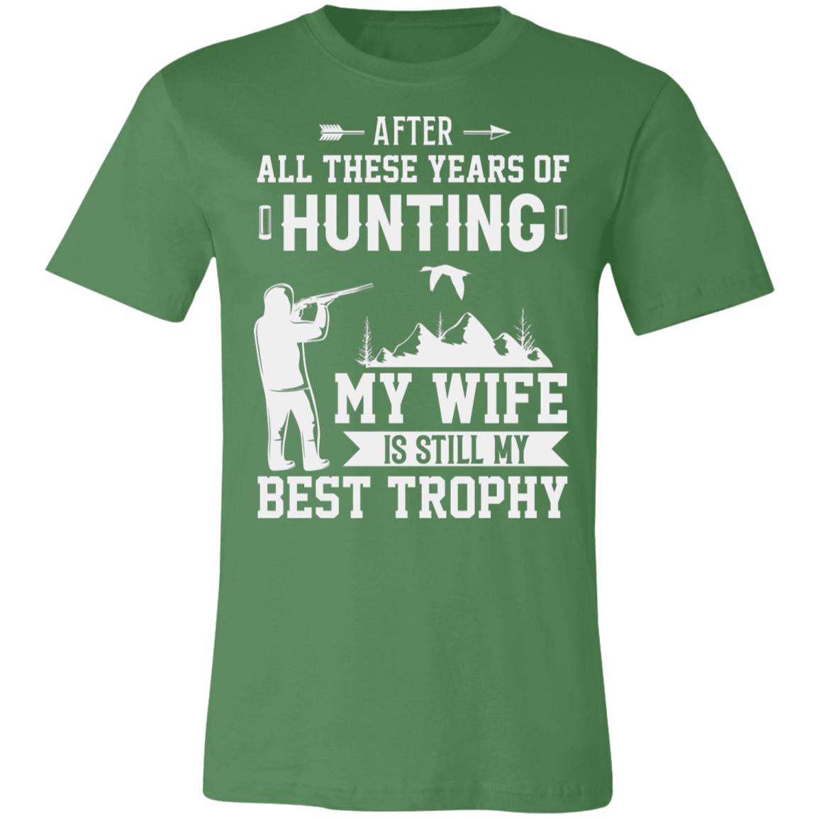Hunting Wife Best Throphy Hunter Gift T-Shirt-Express Your Love Gifts