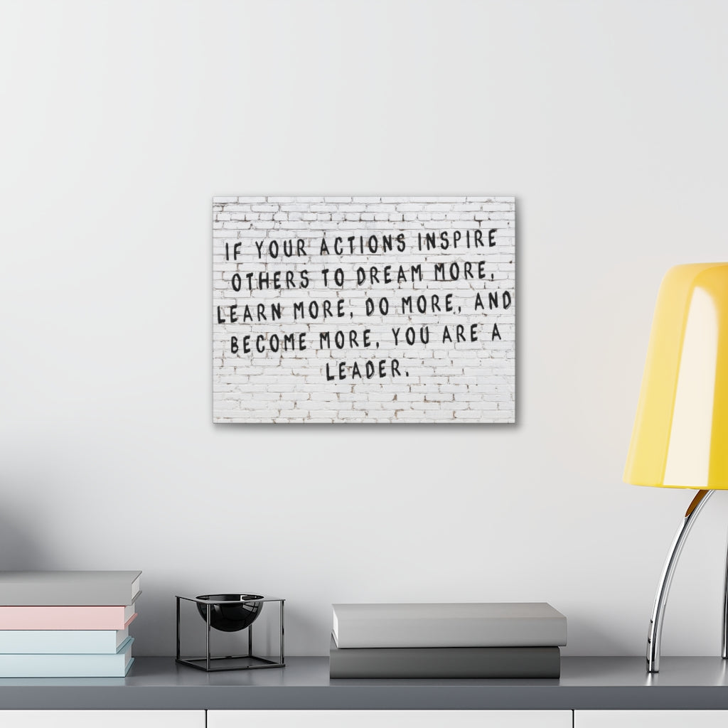 Scripture Walls Inspirational Wall Art Actions Inspire Others Motivation Wall Decor for Home Office Gym Inspiring Success Quote Print Ready to Hang Unframed-Express Your Love Gifts