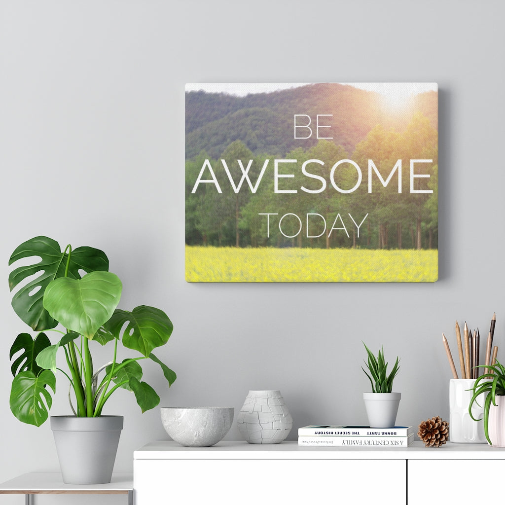 Scripture Walls Inspirational Wall Art Be Awesome Today Motivational Print Ready to Hang Artwork Unframed-Express Your Love Gifts