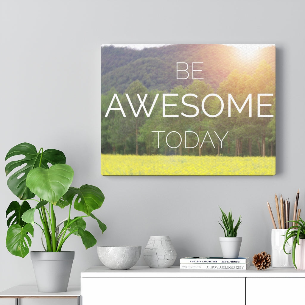 Scripture Walls Inspirational Wall Art Be Awesome Today Motivational Print Ready to Hang Artwork Unframed-Express Your Love Gifts