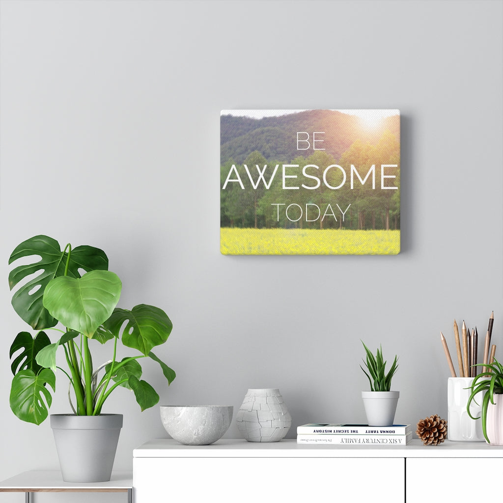 Scripture Walls Inspirational Wall Art Be Awesome Today Motivational Print Ready to Hang Artwork Unframed-Express Your Love Gifts